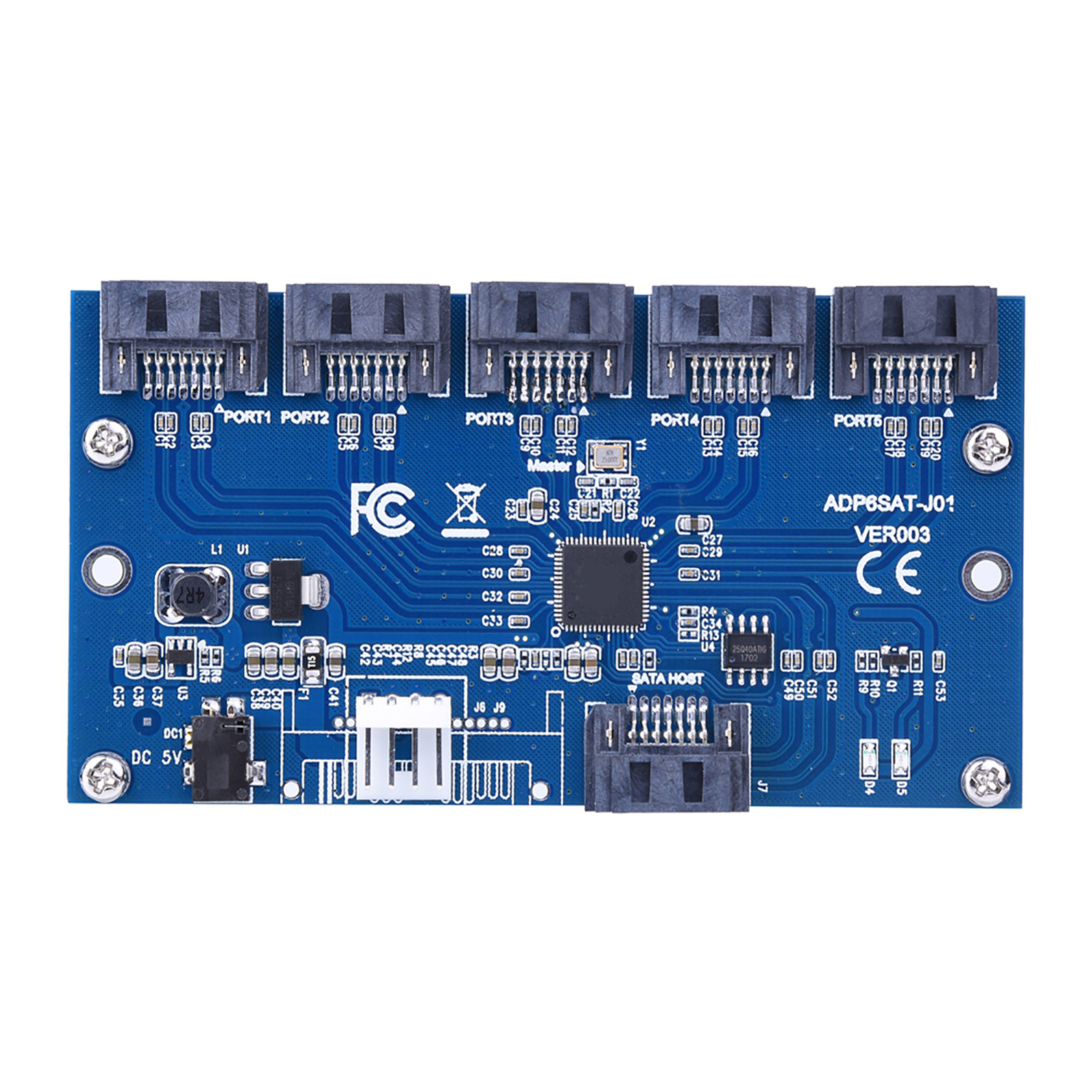 Sata-1-zu-5-port-erweiterungskarte (sata-port-multiplikator)