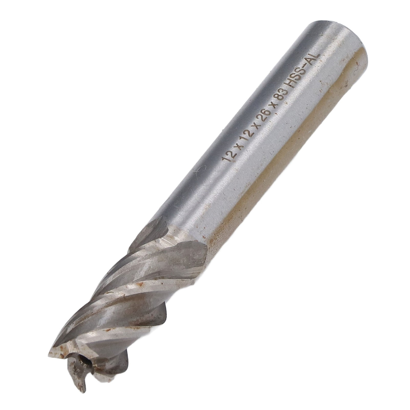 4-schneidiger Hss-fräser, Zylindrischer Schaft, 12 X 12 X 26 X 83 Mm