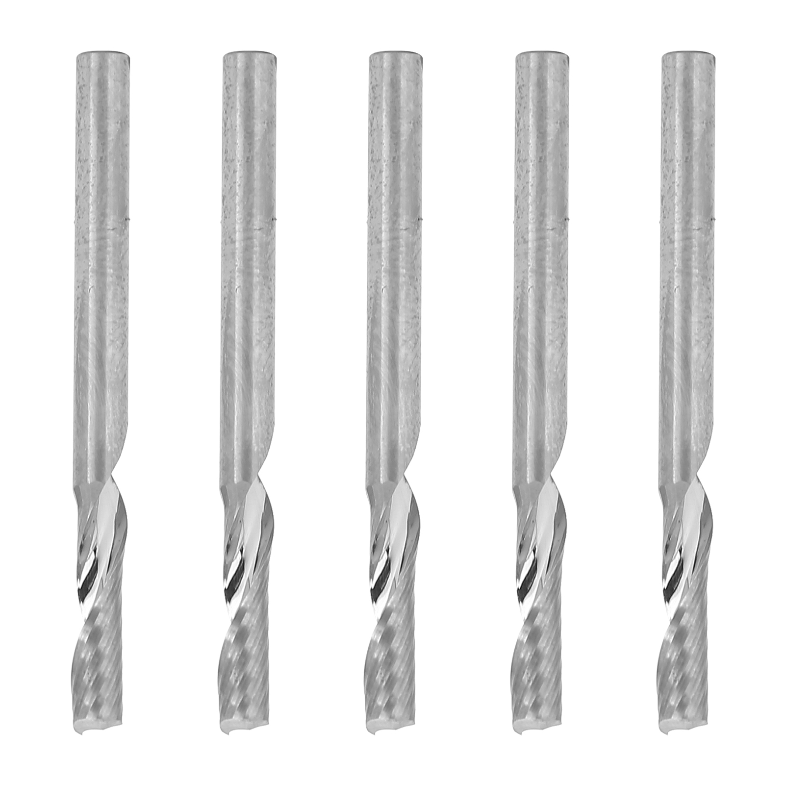 Set Mit 5 Spiralfräsern Aus Wolframstahl Für Die Holzbearbeitung, 3,175 X 12 Mm