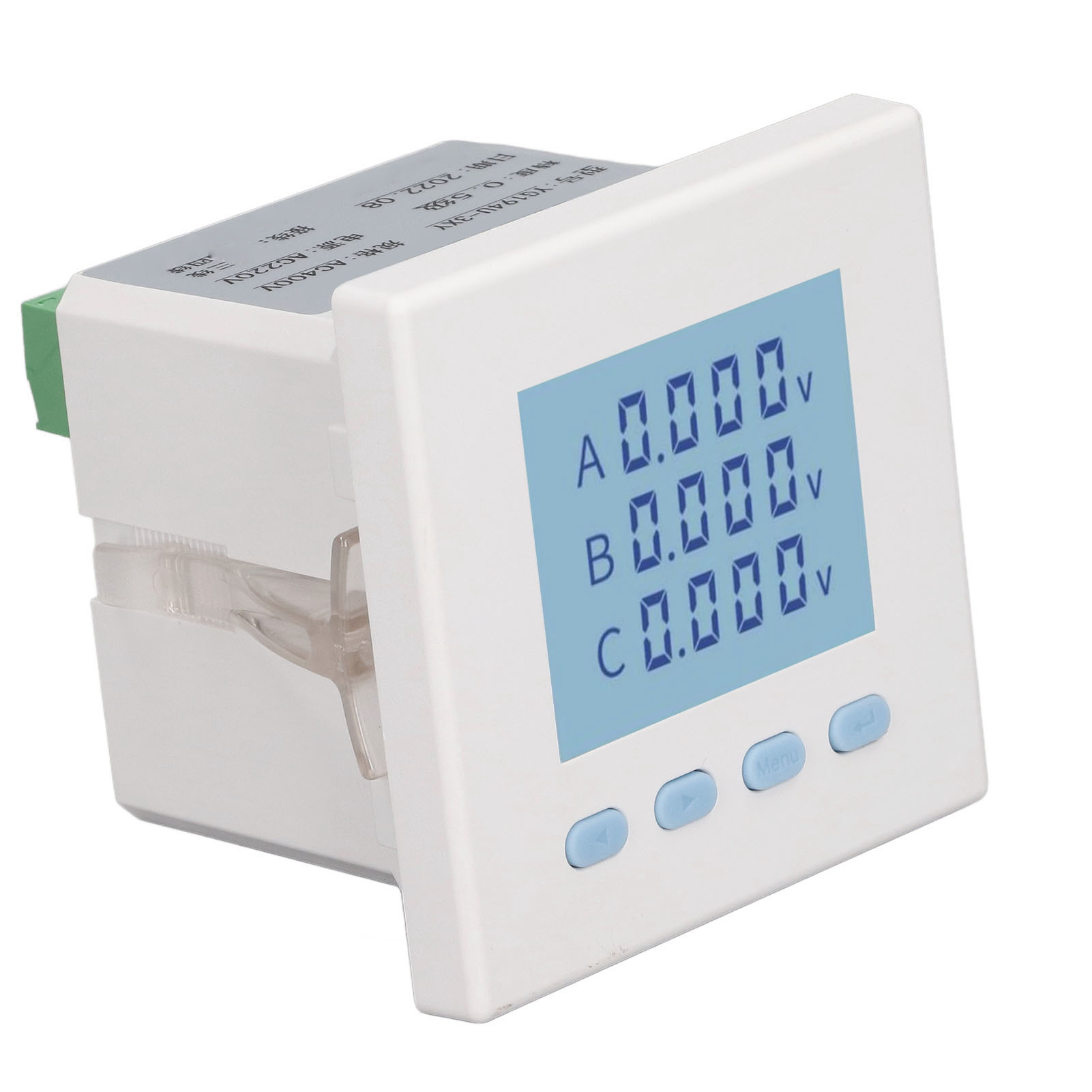 Dreiphasen-voltmeter, Digitale Lcd-anzeige, Ac400v-spannungsbereich, Ac220v-eingang