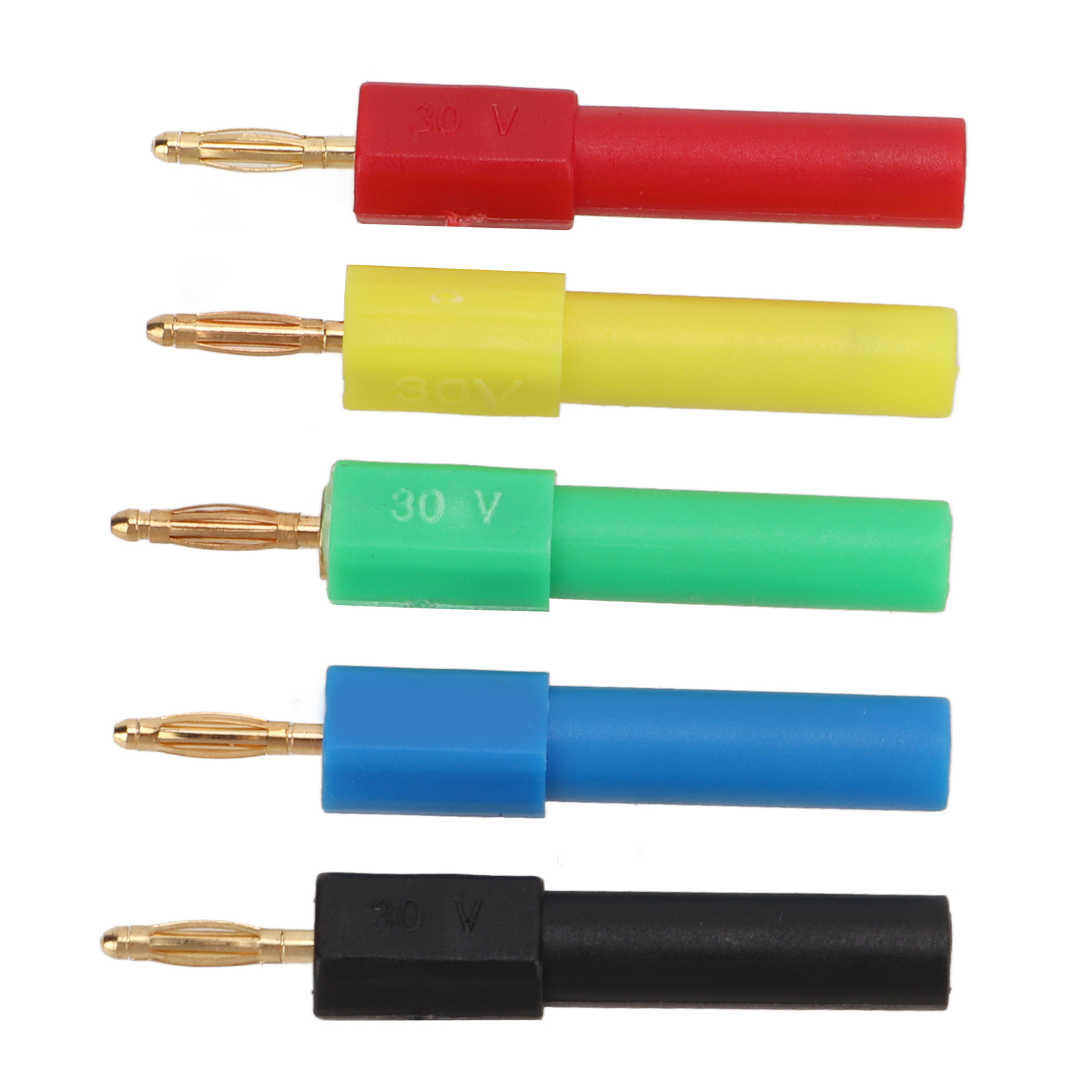 Packung Mit 5 Bananenstecker-adaptern (männlich Auf Weiblich), 2 Mm Auf 4 Mm, Aus Pa-messing, Für Automobile