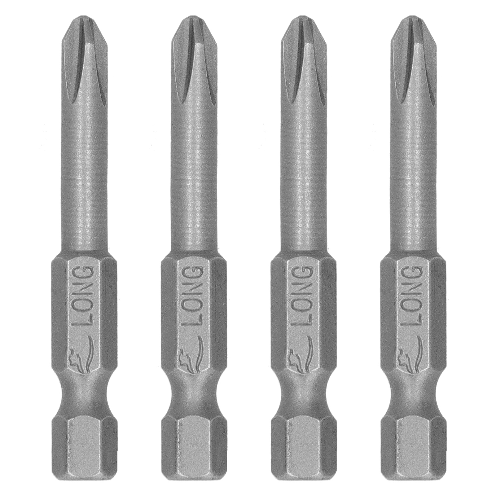 Packung Mit 10 Gehärteten S1/4"-magnet-kreuzschlitz-elektroschraubendreherbits, 5 Mm