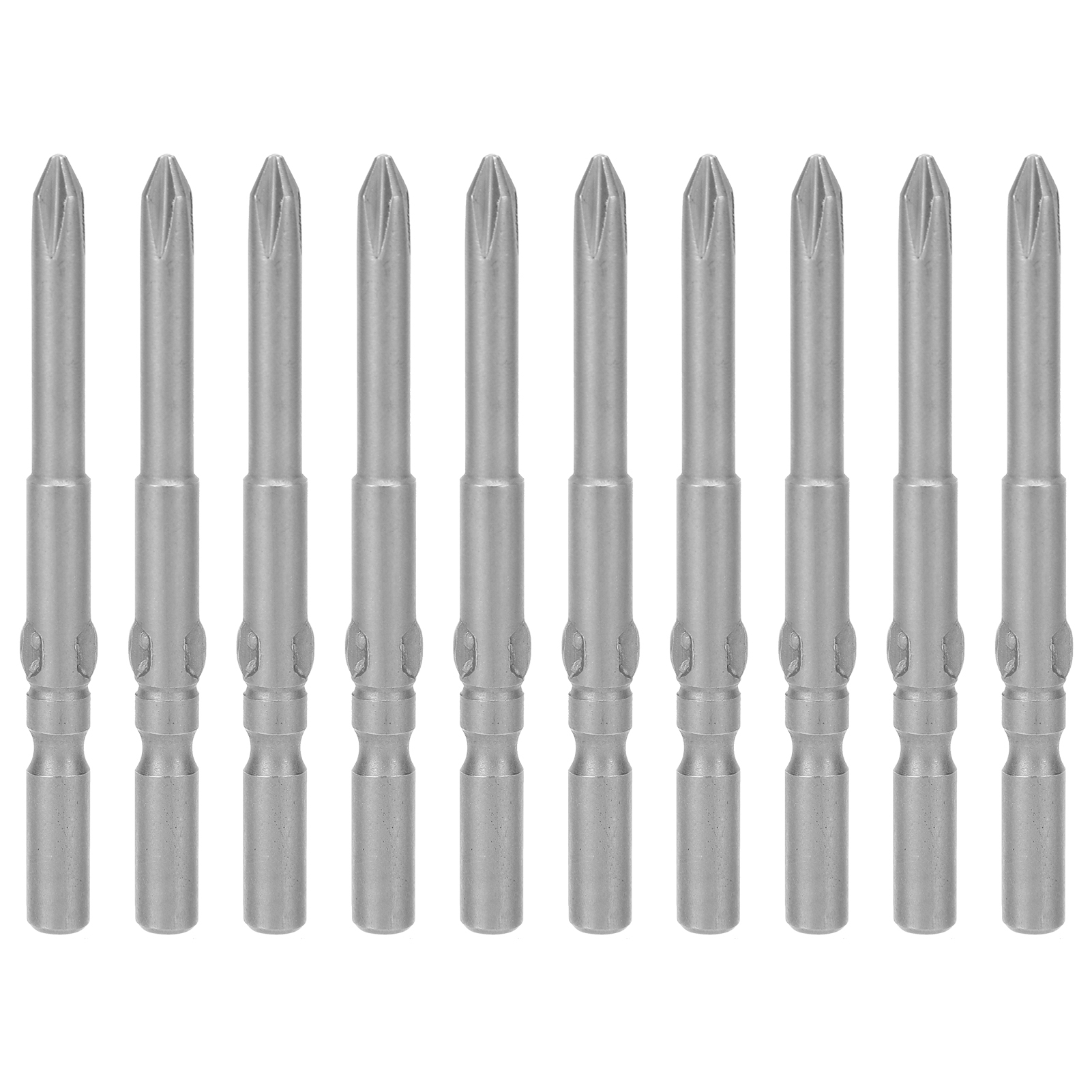 Set Mit 10 Magnetischen Kreuzschlitzschraubendreher-bits Aus 4 Mm Starkem S2-legierungsstahl