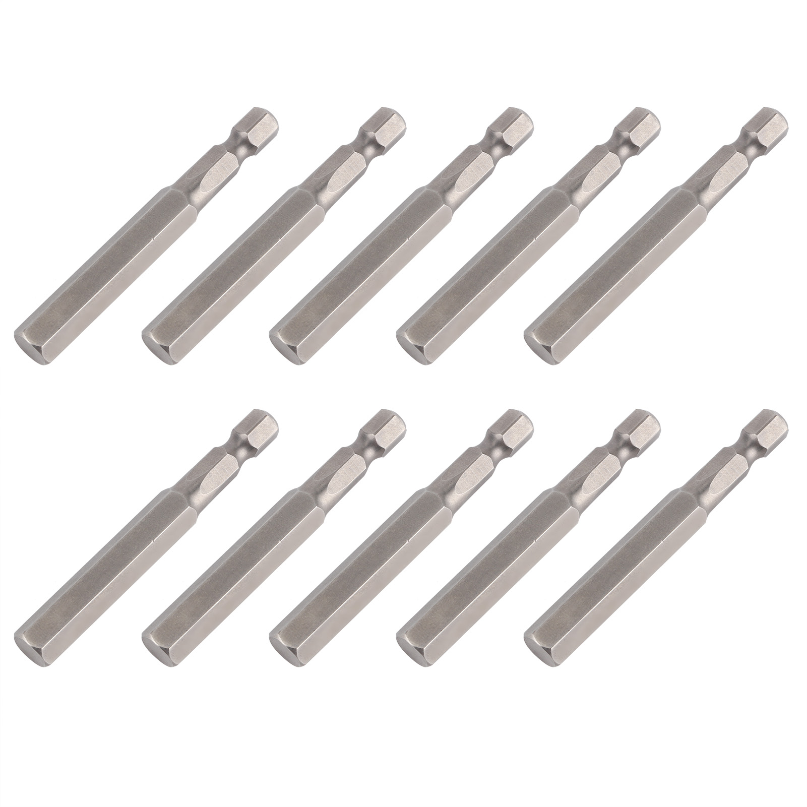 10 Leistungsstarke, Magnetische, Gehärtete 8-mm-sechskant-elektroschraubendreherbits, S1/4 65-mm-handwerkzeug
