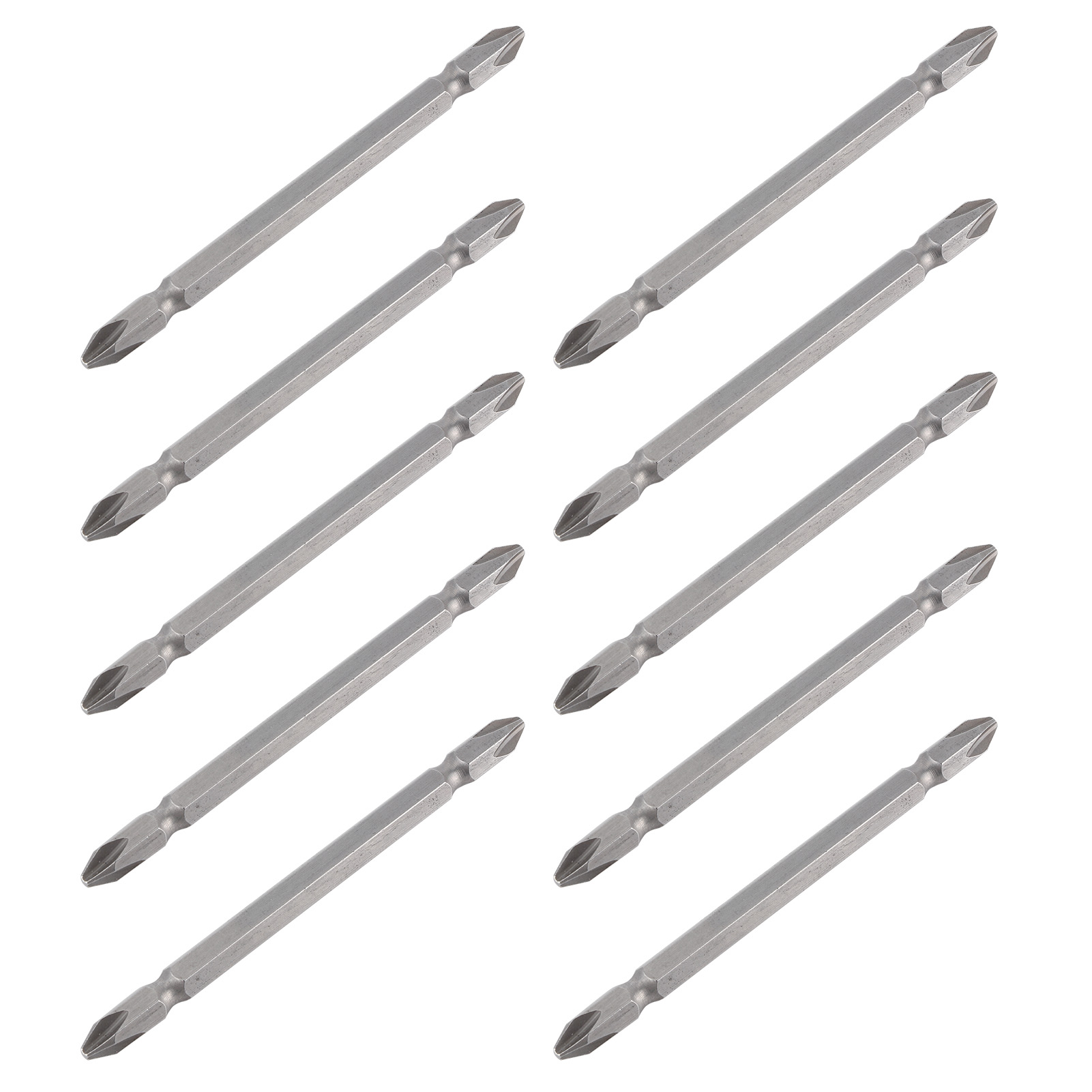 Set Mit 10 Doppelseitigen Phillips-schraubendreherbits Aus S2-legierungsstahl, 100 Mm Werkzeug