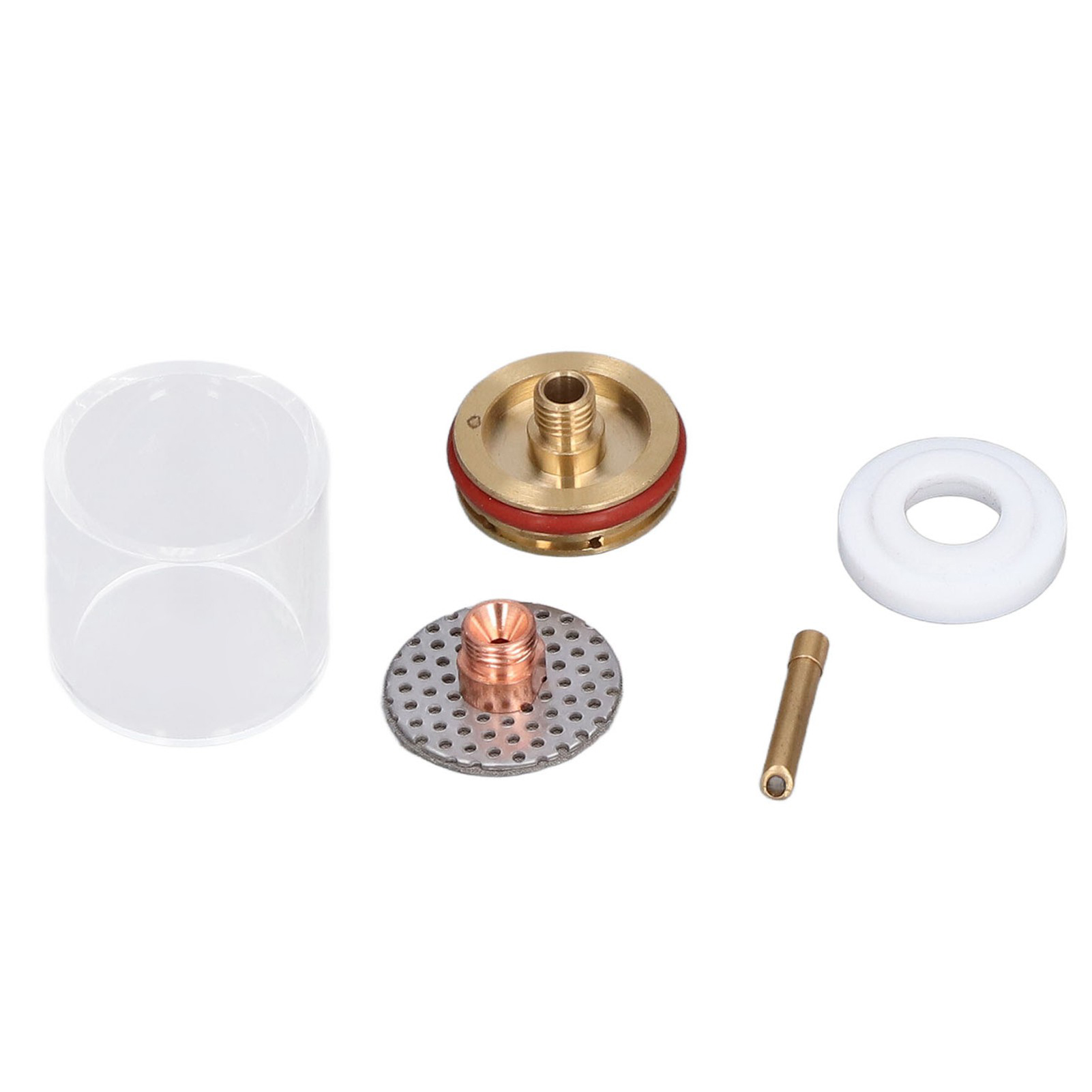 Set Aus 5 Düsen Und Bechern Aus Messing Und Glas Für Den Wp-20/25 Wig-schweißbrenner (argon-schweißpistole).