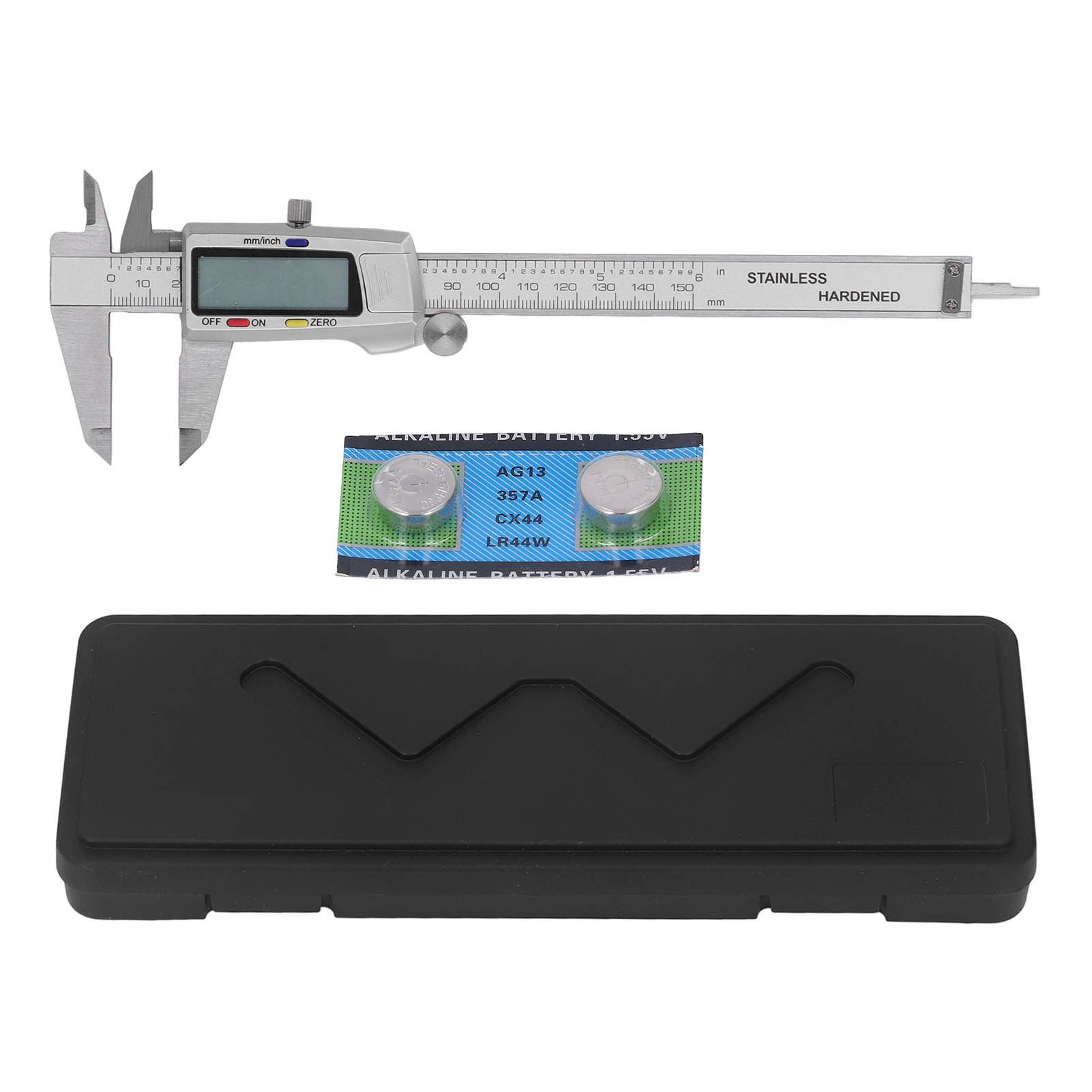 Digitaler Elektronischer Messschieber Aus Edelstahl, Stabil, Mit Lcd-display, Klare Und Präzise Ablesbarkeit, Hohe Genauigkeit, 0–150 Mm