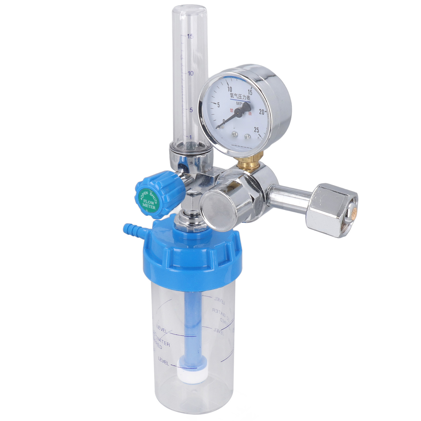 Y008 Sauerstoffdruckregler, Durchflussmesser-inhalator Mit Absorber Und 5/8-zoll-bsp-einlassschraube
