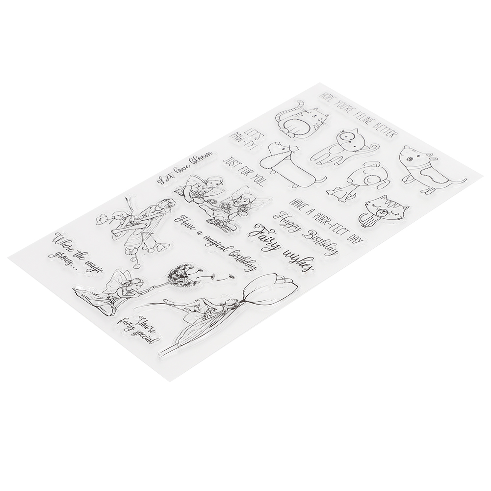 Transparenter Gummistempel Mit Tiermotiv Und Stanzform Für Kreative Hobbys (scrapbooking Usw.).