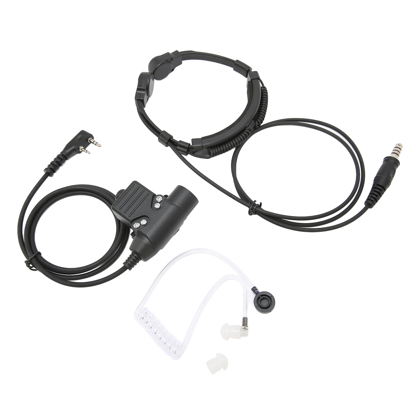 U94 Ptt-headset Mit Kehlkopfsteuerung, Geräuschunterdrückung, Einstellbar, Kompatibel Mit Kenwood Tk-3107 (7,1 Mm) Walkie-talkies