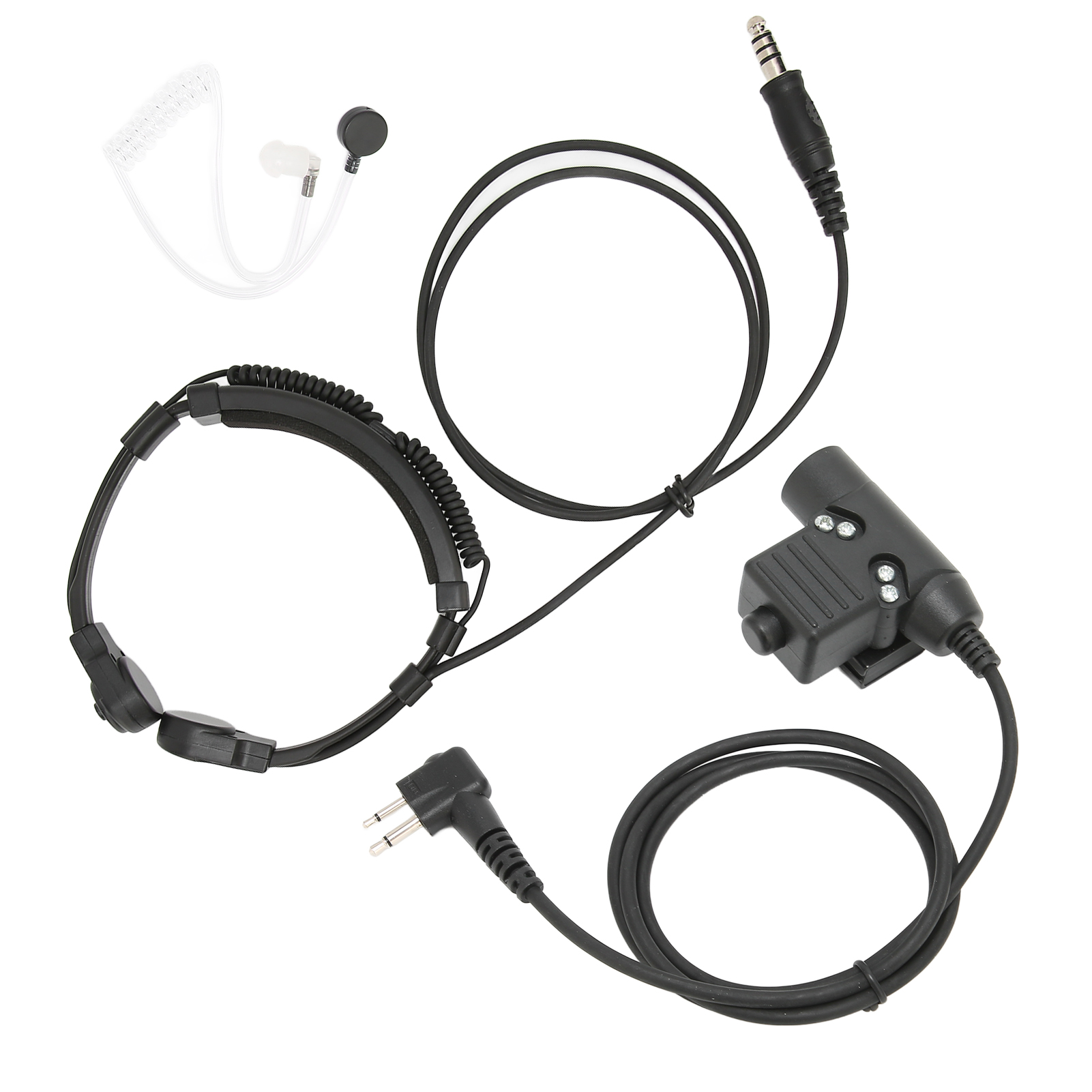 U94 Headset Mit Sprachsteuerung Und Ptt-taste, Geräuschunterdrückung, Einstellbar, Motorola-kompatibel, Mit Ptt-ausgang Und Kehlkopfsteuerung.