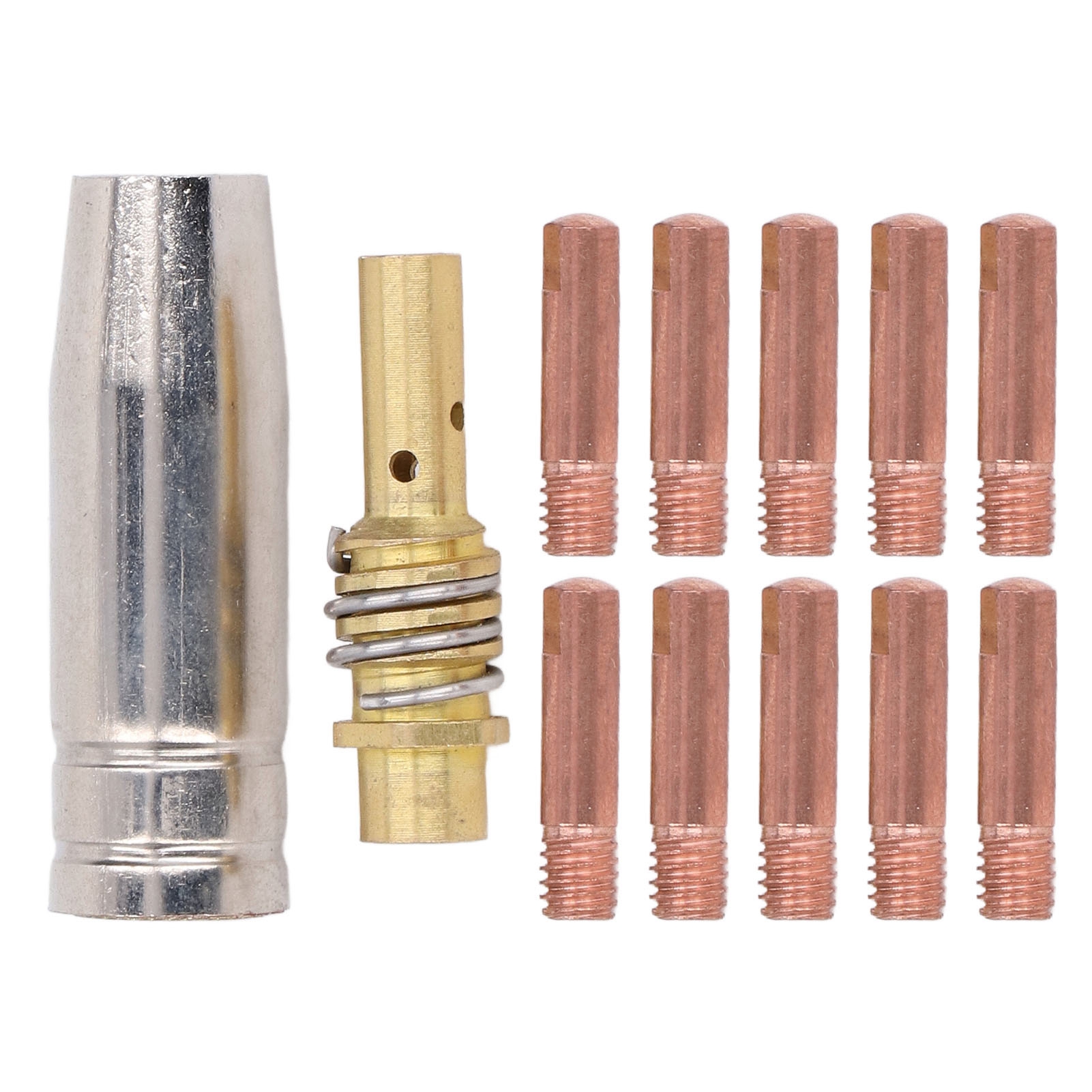 12-teiliges Mig/mag 0,8 X 25 Mm M6 Ersatz-schweißpistolen-spitzen-set.