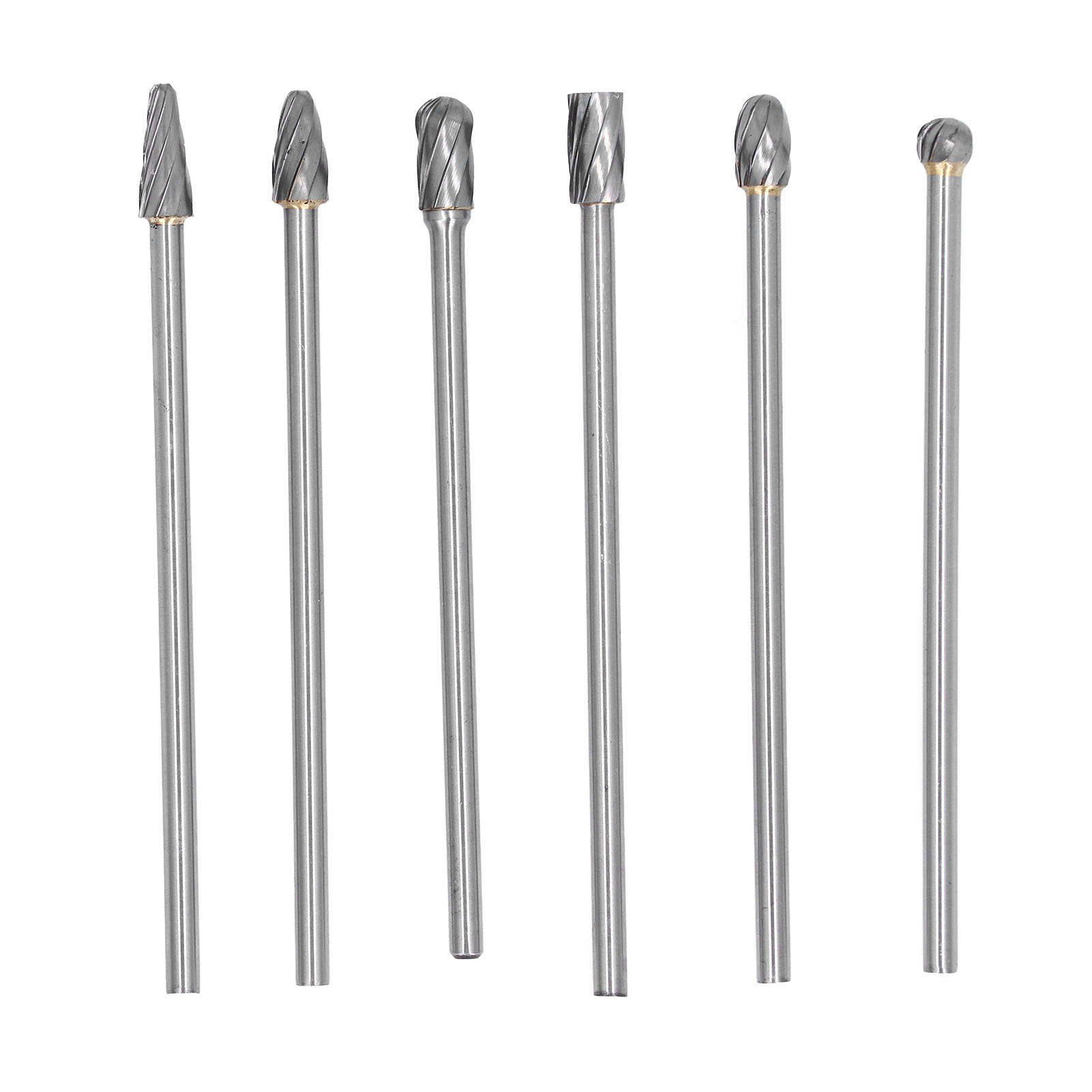 Satz Von 6 Hartmetallfräsern Zur Bearbeitung Von Zylinderköpfen Aus Massivem Wolframstahl, Mit Dreh- Und Verlängerungsfunktion, Für Holzbearbeitung, Bohren Und Schnitzen.