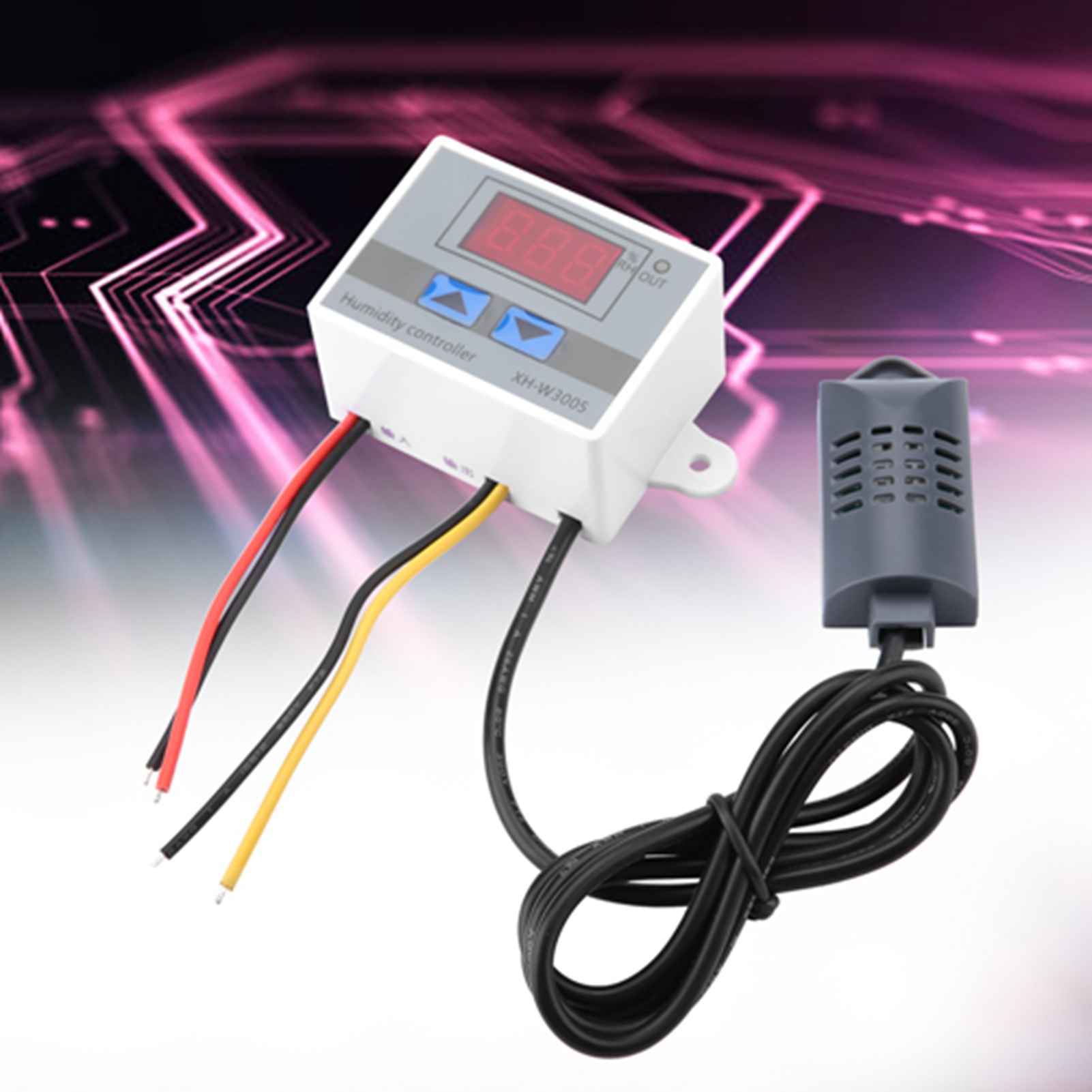 Digitales Hygrometer Xh-w3005 Mit Regler Und Feuchtigkeitssensor, Messbereich 0 Bis 99 % Rf, 220 V