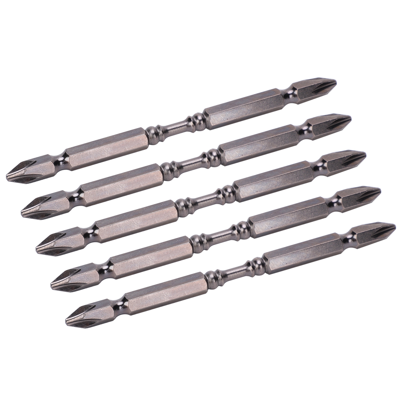 Set Mit 5 Elektrischen Schraubendreherbits Mit 2 Rutschfesten Köpfen Aus Legiertem Stahl, Handwerkzeug, Typ C-schraubendreher, 110 Mm