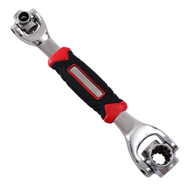 48-in-1 Universal-multifunktions-schraubenschlüssel In Knochenform, 360°-drehung, Doppelkopf, Für Reparaturen, Nicht Magnetisch (verpackung Mit Einlegekarte)