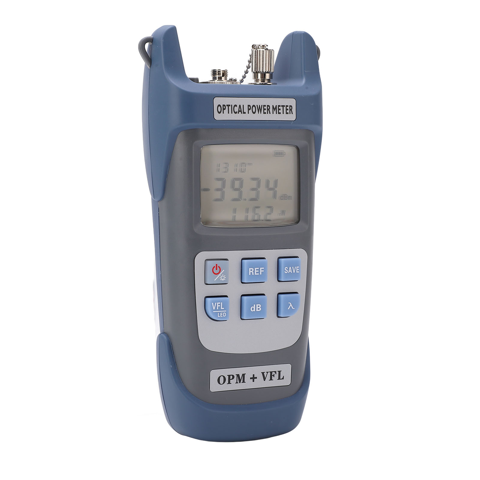 Hocheffizientes 10-mw-faseroptik-wattmeter, 10 Km Reichweite, Optischer Leistungstester Mit Led-anzeigeleuchte