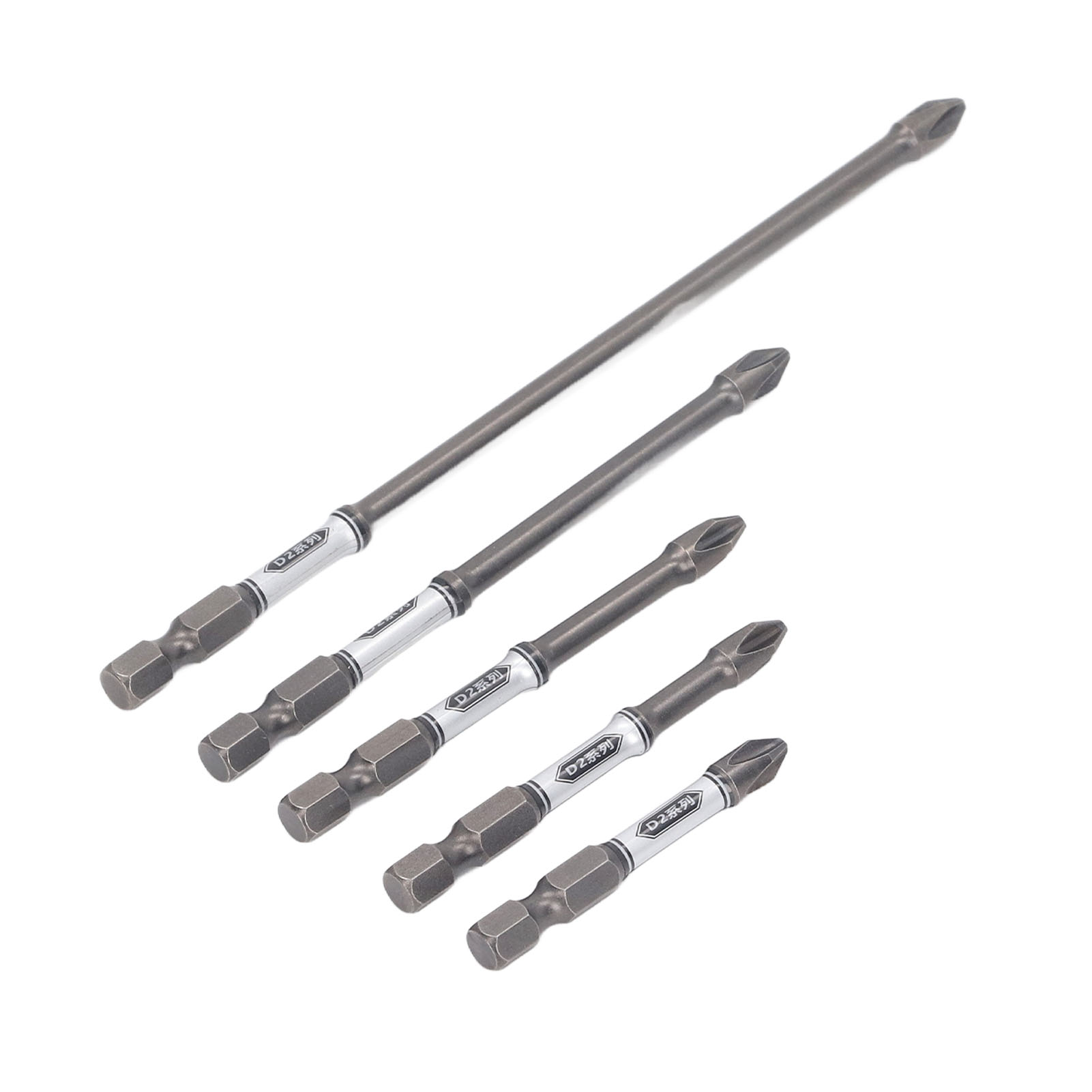 Set Mit 5 Rutschfesten Magnetischen Schraubendreherbits Aus S2-stahl Für Schlagbohrmaschinen