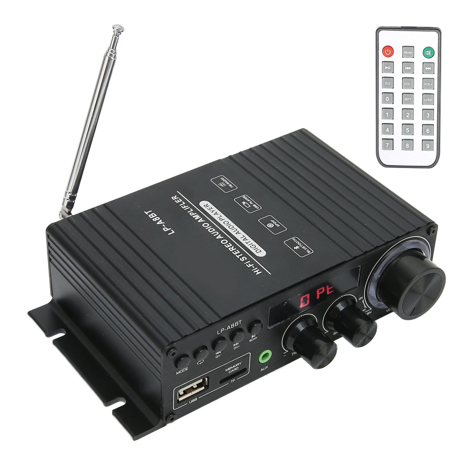 Leistungsstarker Bluetooth 5.0 Stereo-verstärker, Verlustfreier Musikwiedergabeempfänger Für Zuhause Und Auto