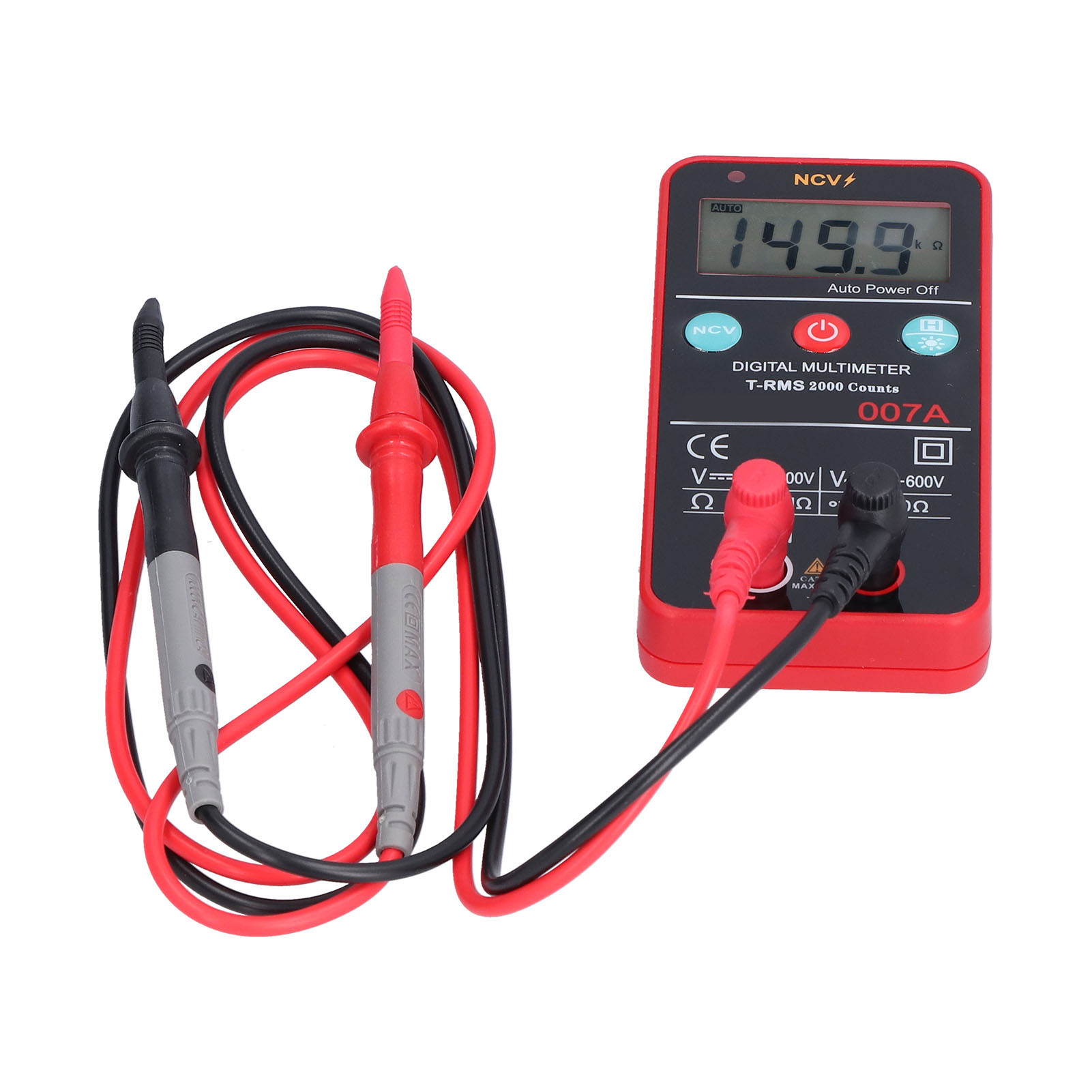 Hw007a Universelles Digitalmultimeter Mit Hochpräzisem Lcd-display, 2 V–600 V Für Elektrische Prüfungen