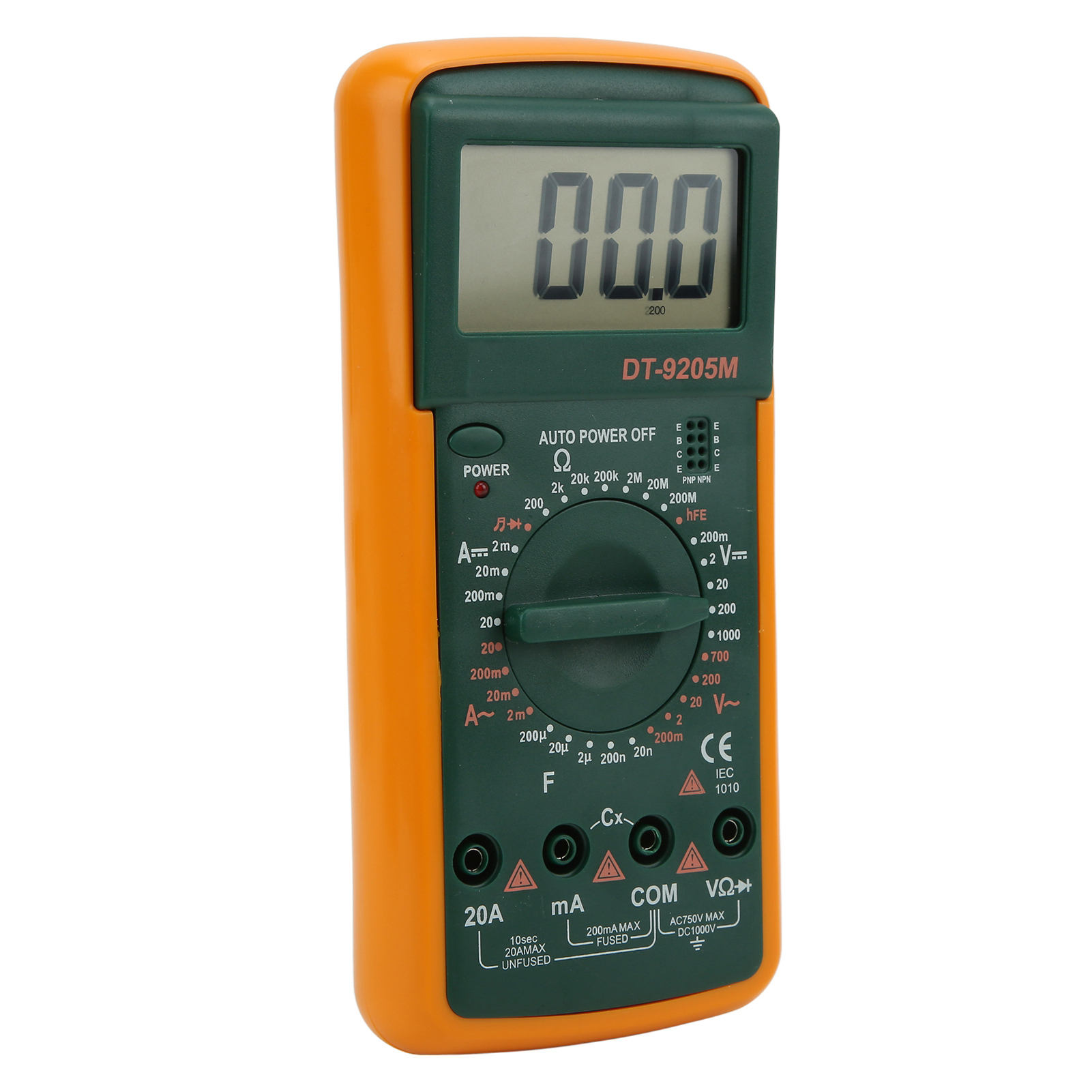 Dt-9205m Tragbares Digitales Multimeter Mit Großem Lcd-bildschirm: Voltmeter, Ohmmeter Und Amperemeter.