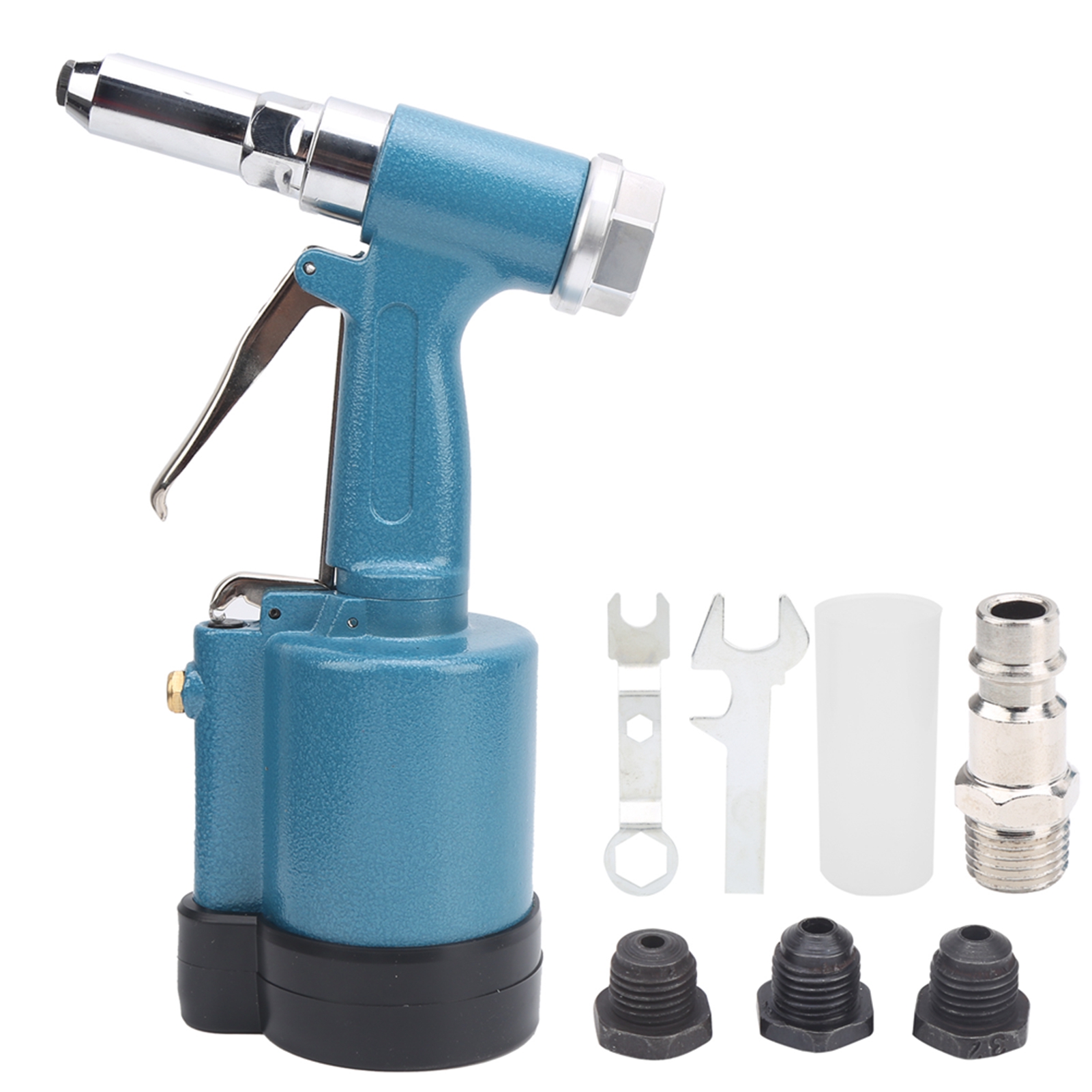 Industrielle Pneumatische Nietmaschine Mit 3 Backen, Hydraulikkonstruktion Aus Flugzeugaluminium, Blau, Europäische Ausführung