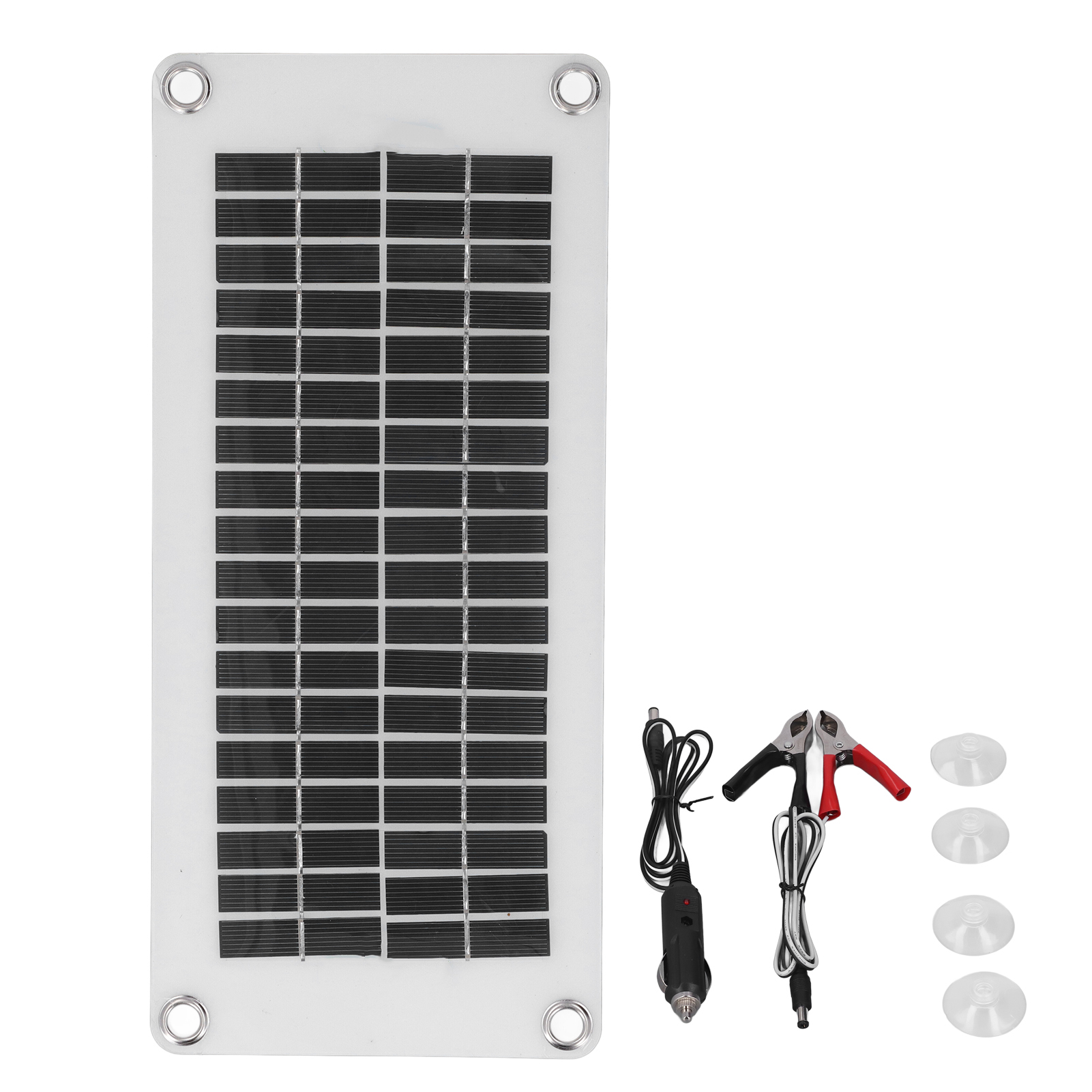 Tragbares Solarladegerät Mit Integriertem Panel Und Intelligentem Controller, 10w, 12v, Für Auto Und Wohnmobil.