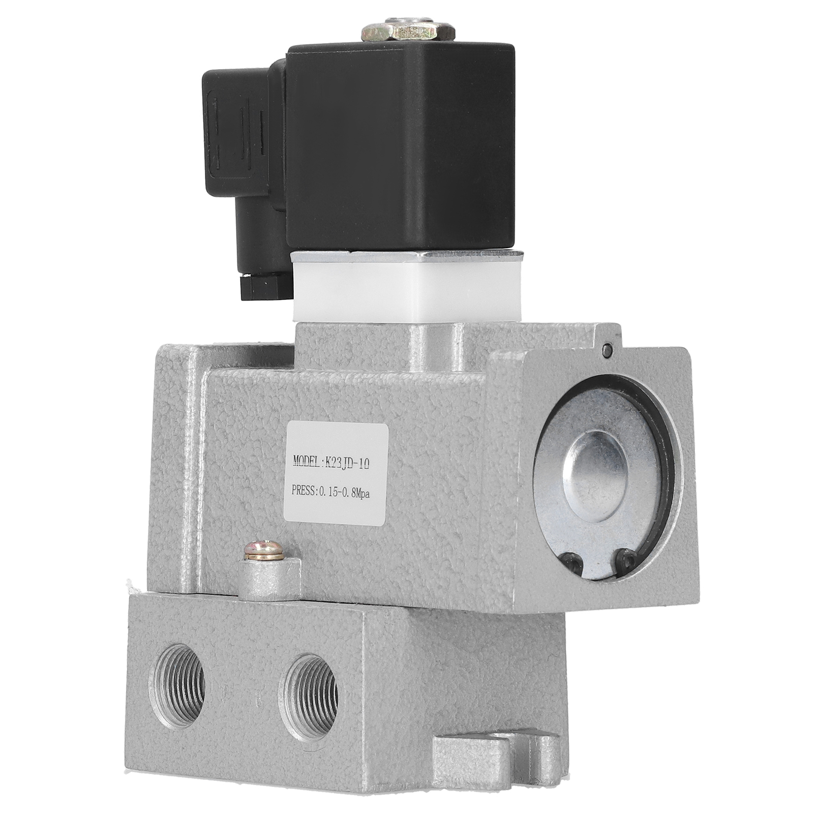 G3/8"-magnetventil Mit Absperrfunktion, 2 Positionen, 3 Wege, Aluminiumlegierung K23jd-10dc24v