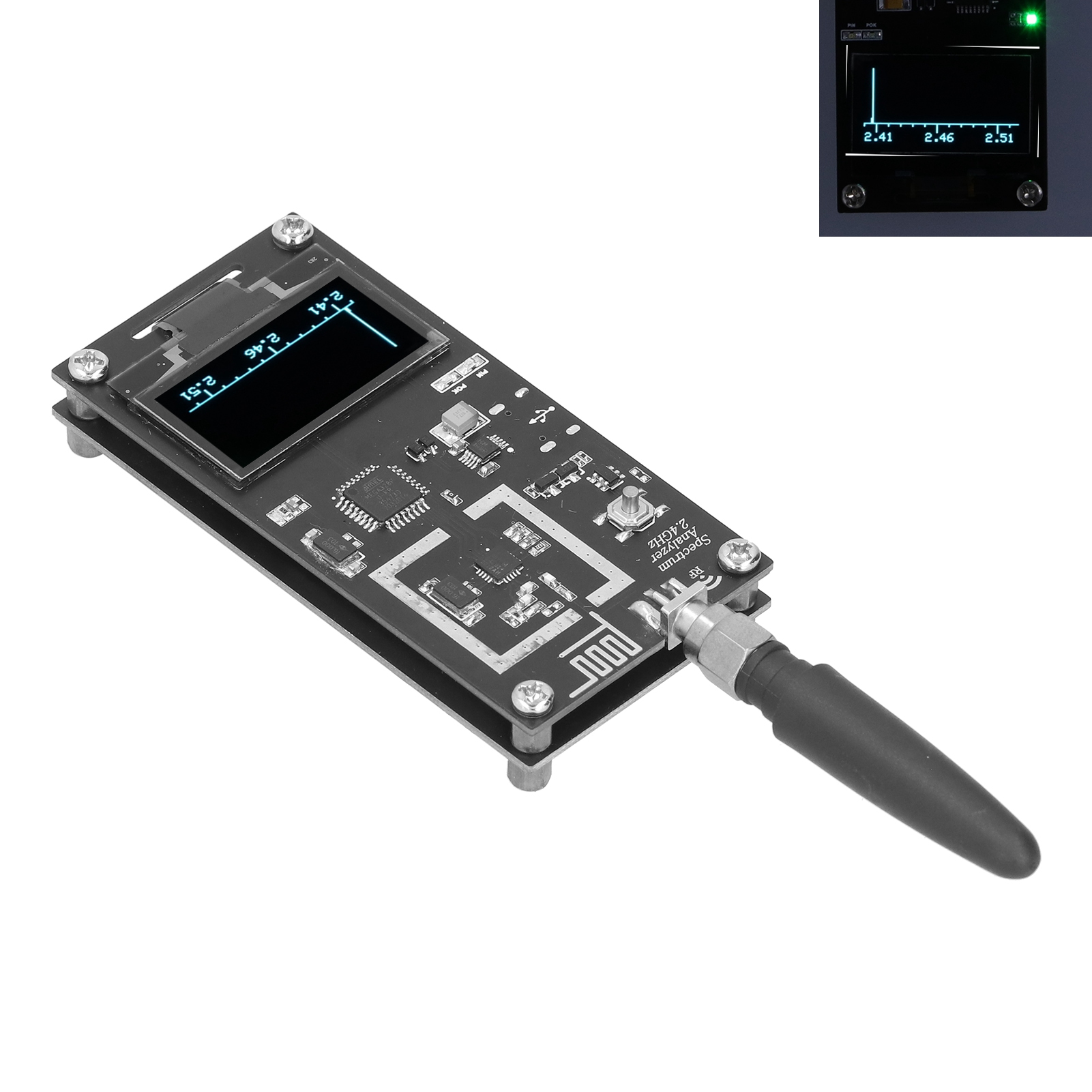 2,4-ghz-mini-spektrumanalysator Typ B Mit Antenne Und Batterie