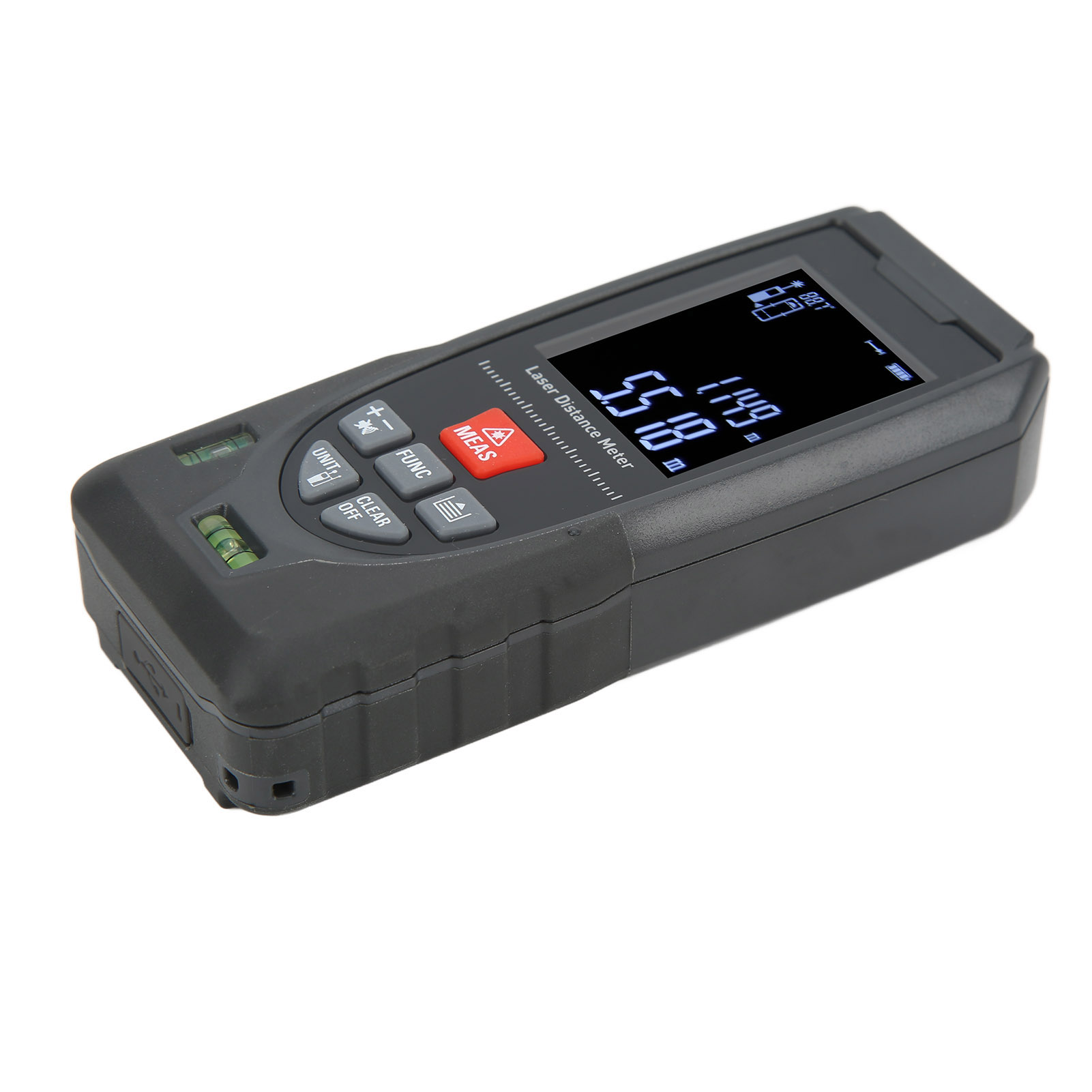 Tragbarer, Batteriebetriebener Laser-entfernungsmesser, Digitales Lasermessgerät Für Innenausbau Und Bauwesen.