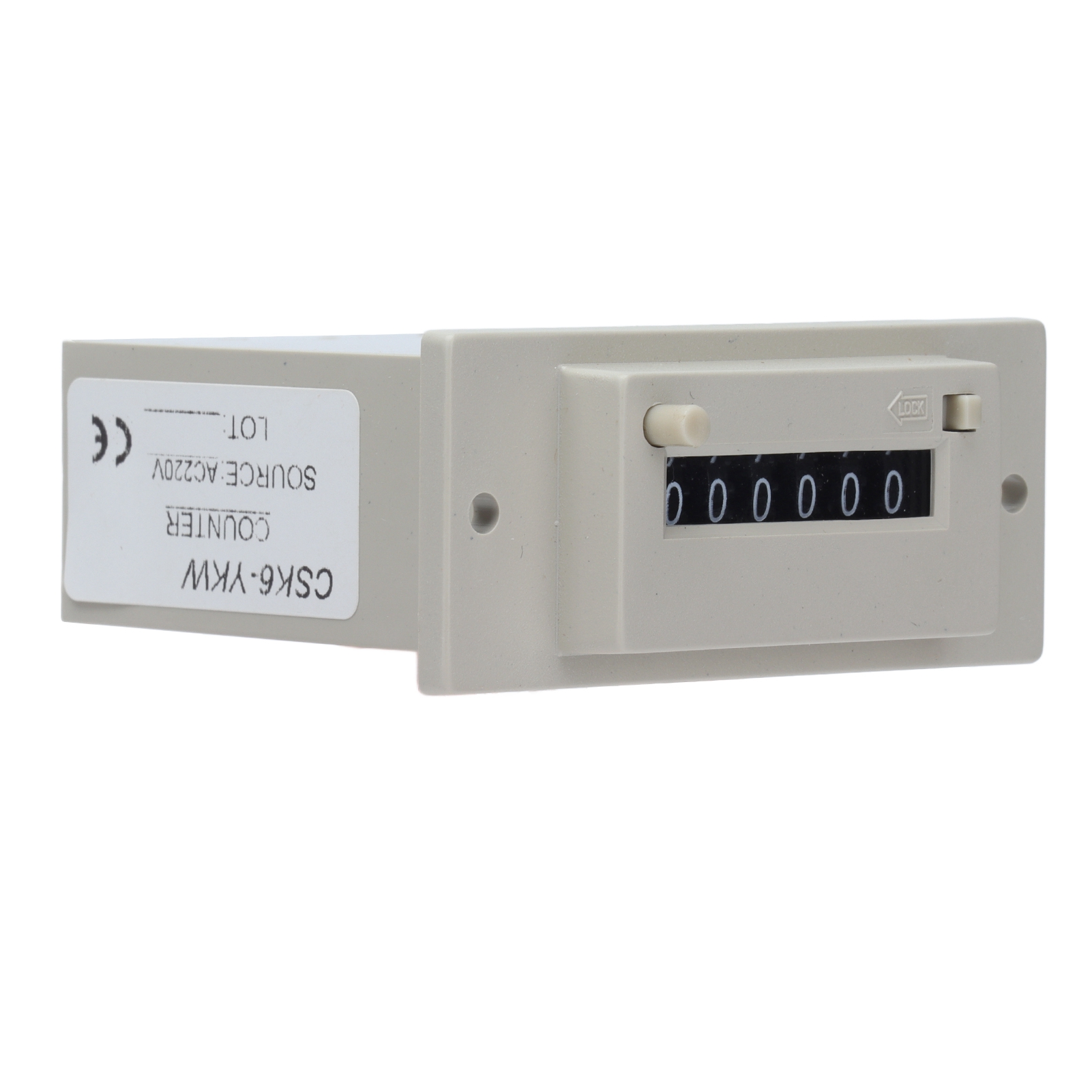 Elektromagnetischer Zähler 0-999999, 6-stelliger Industrieller Impulszähler Für Ac220v-maschinen
