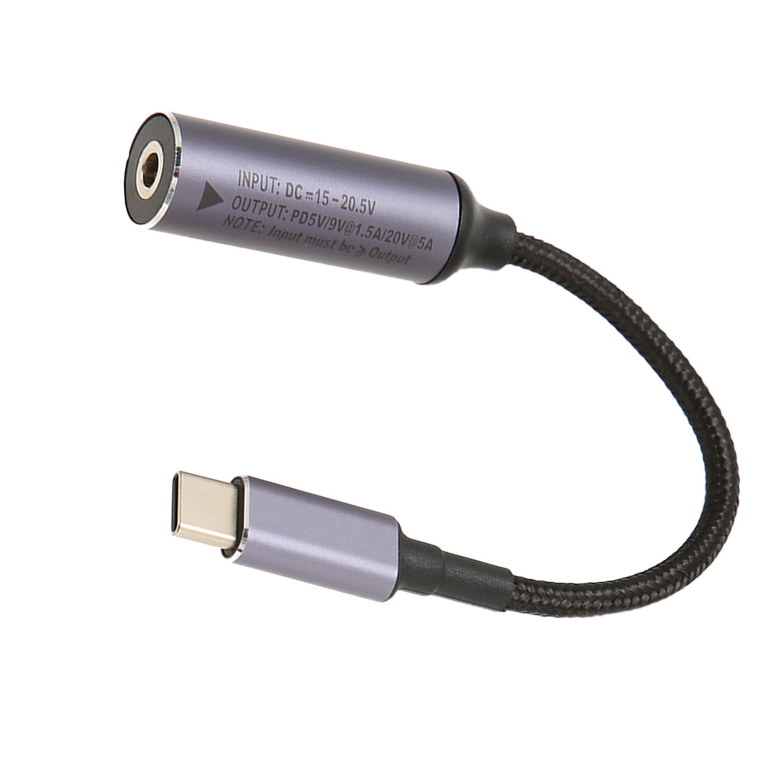 Ladekabel Mit Dc 4,0 Mm X 1,35 Mm Weiblichem Eingang Auf Usb-c Männlichem Kabel, Kompatibel Mit Pd-laden Bis Zu 100 W.