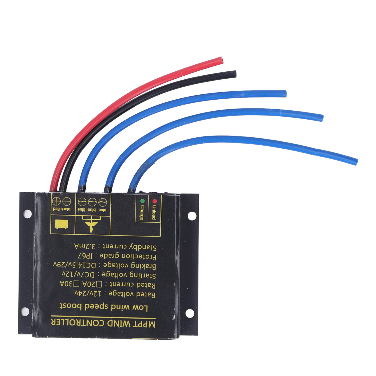 Mppt-regler Für 12v/24v Windkraftanlagen, Wasserdichter Laderegler Ip67, Für Windkraftanlagen Von 100w Bis 600w.