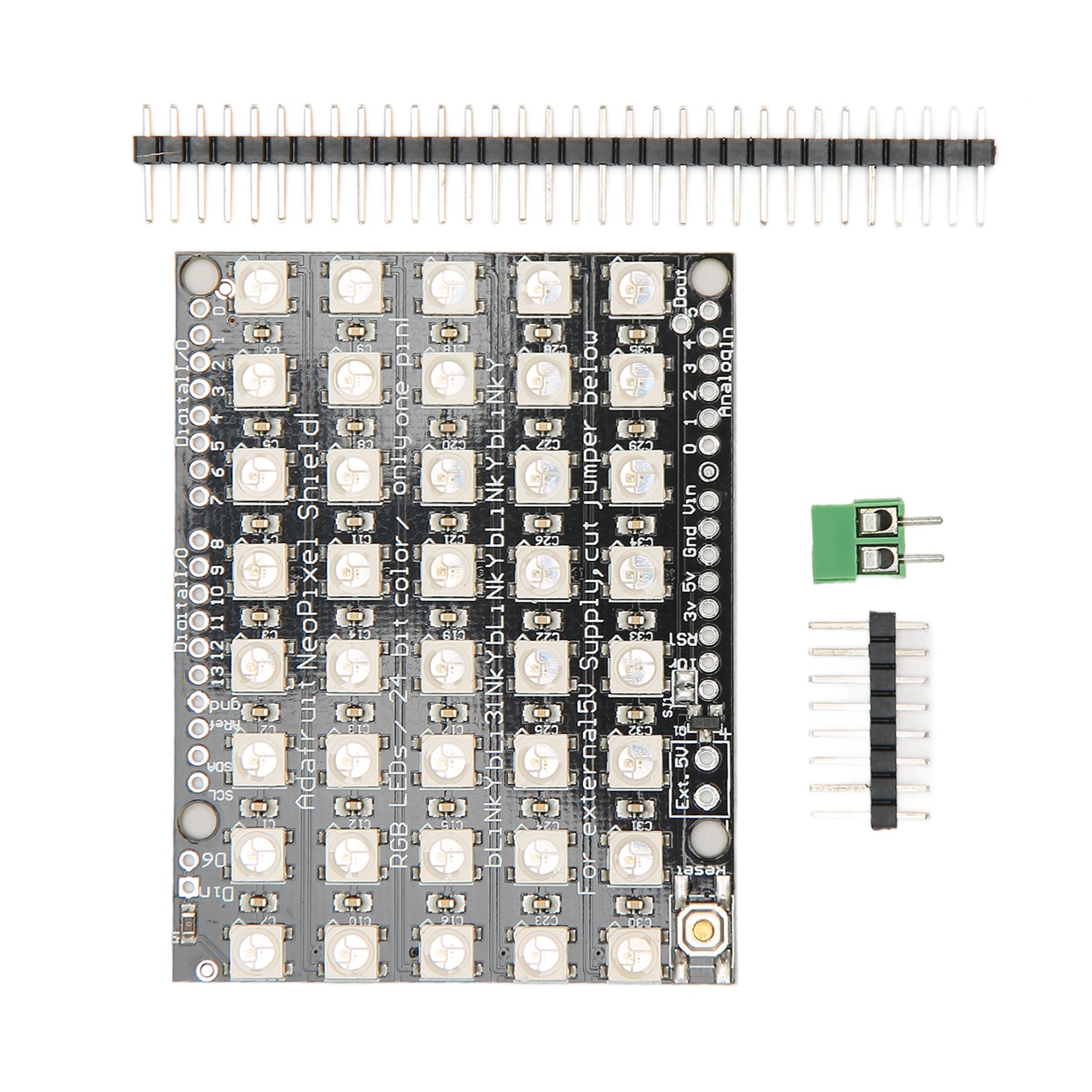 Ws2812b 5050 Rgb Led-farbbeleuchtungs-entwicklungsboard Mit Integriertem 5x8 40-bit-treiber Für Hotels