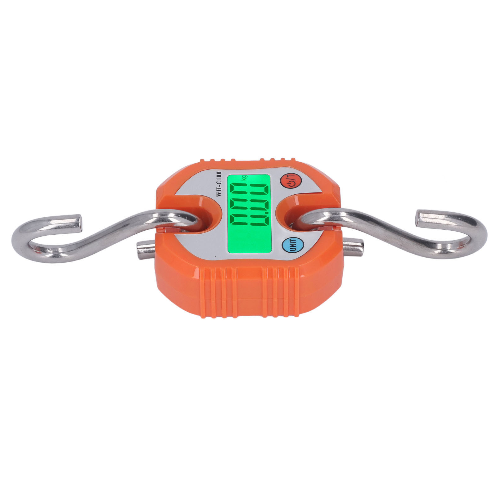 Hängewaage Mit Lcd-digitalanzeige, Wiegekapazität Bis 150 Kg, Für Lager Und Gepäck, Orange Farbe.