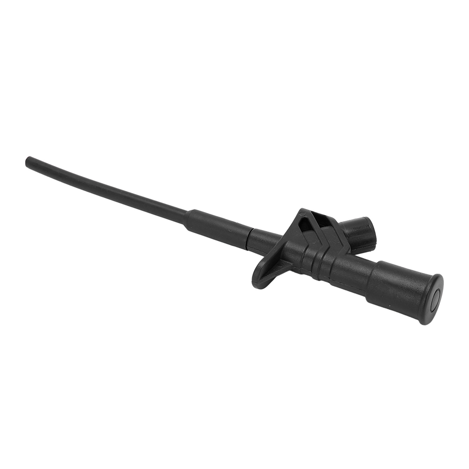 J.30021 Flexibler Edelstahl-prüfhaken Mit Stechnadelclip, Für Sichere Und Schnelle Reparaturen Und 4 Mm Sicherheitsgriff (schwarz).