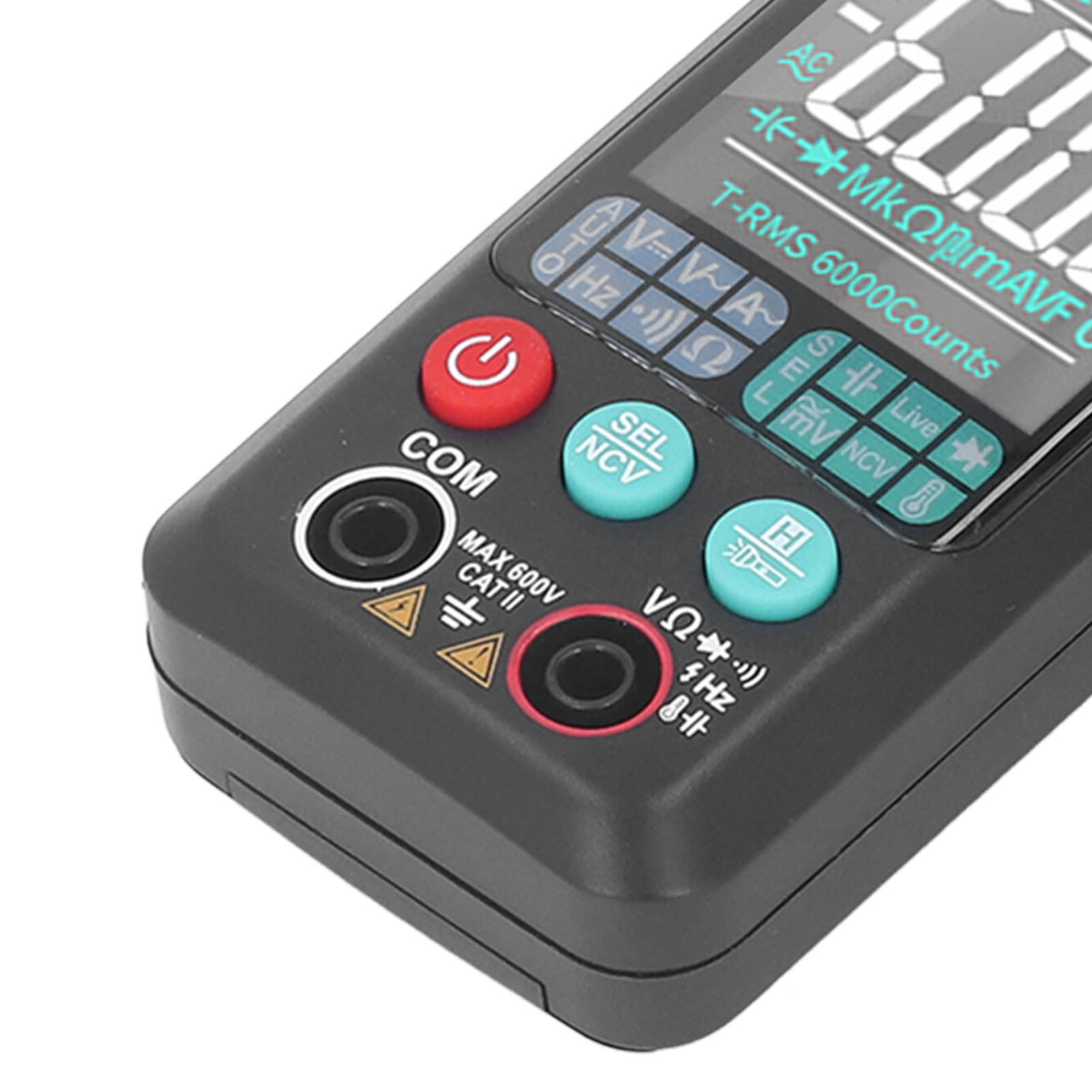 Digitales Zangenmultimeter Mit Großem, Vollautomatischem Display, Brandschutz, Gleich-/wechselstrommessung, Ohmmeter, Voltmeter Und Amperemeter