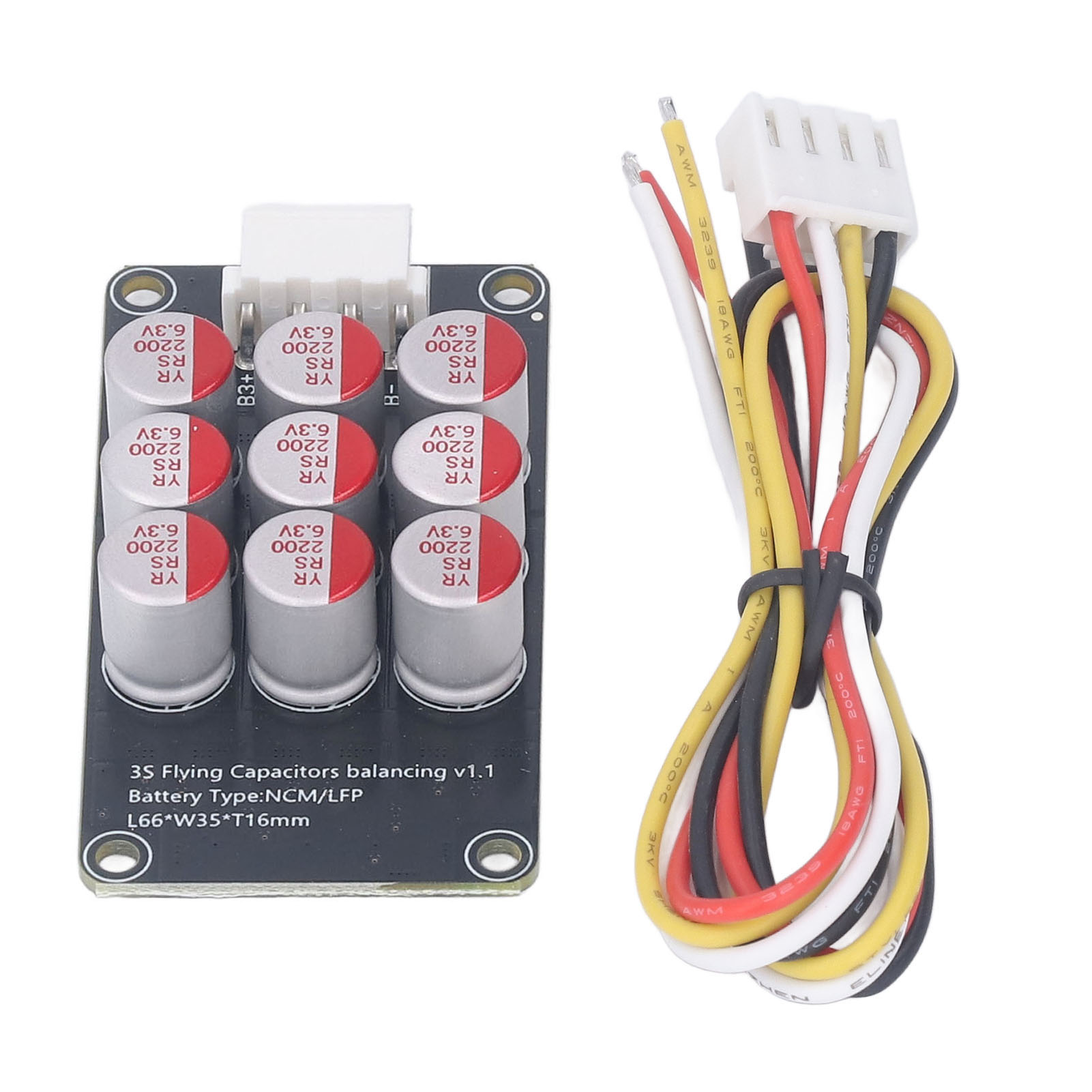 Aktiver 3s-batterieausgleicher, Lithium-ionen-leistungsübertragungsplatinen-ausgleichsmodul, 2,7–4,2 V Dc, 5 A