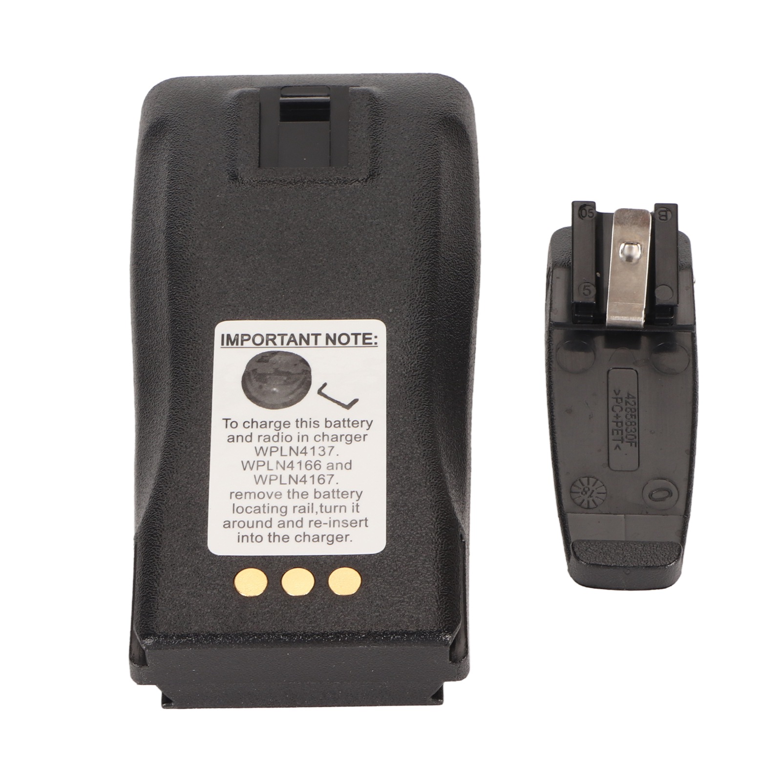 Akkufach Für Motorola Dep450, Ep450, Dp1400, Pr400, Cp140, Cp040, Cp200, Cp180 Und Gp3188 Funkgeräte Mit Rückseitigem Clip
