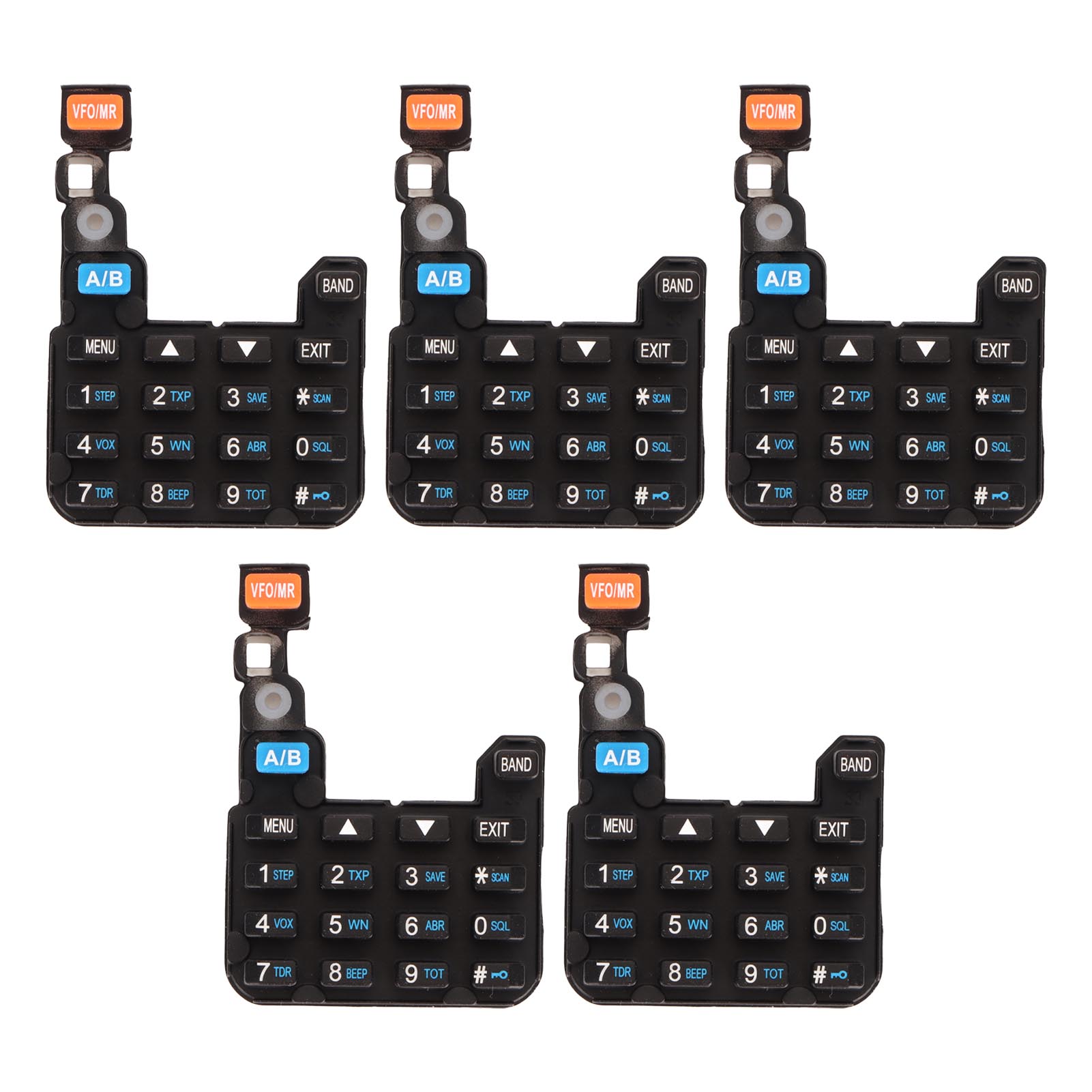 Numerische Tastatur Für Walkie-talkies (5 Stück), Kompatibel Mit Baofeng Uv 5r, Uv 5ra, Uv 5rc, Uv 5re, Bf F8hp, Uv 5rx3 Und Anderen Zweiwegfunkgeräten.