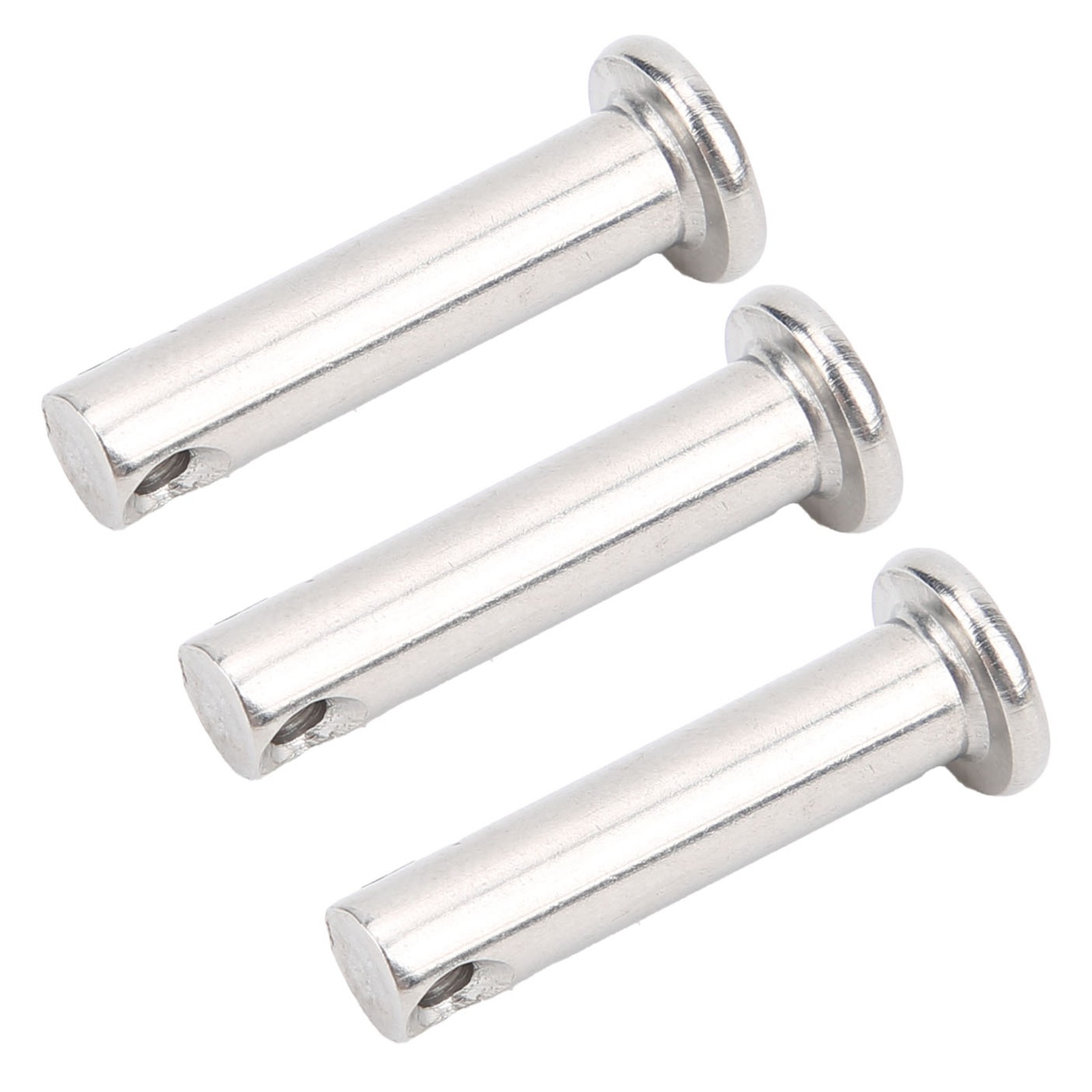 50 Runde Gabelbolzen Mit Flachkopf Aus Edelstahl 304 Für Linear Bewegliche Teile, M6 X 25 Mm