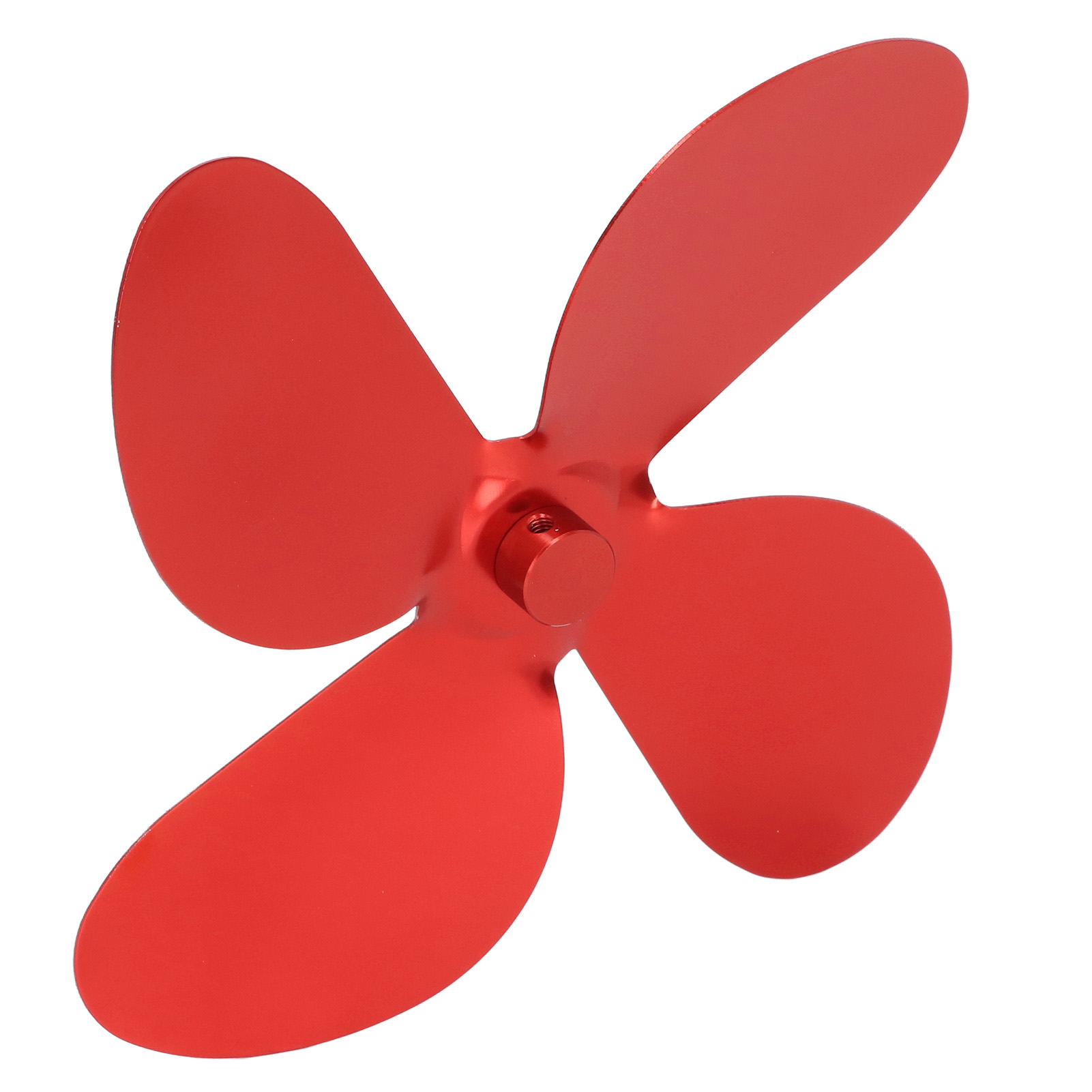 Set Mit 4 Ofenventilatorflügeln Aus Aluminiumlegierung Inklusive Ersatzschrauben Und Inbusschlüssel (rot).