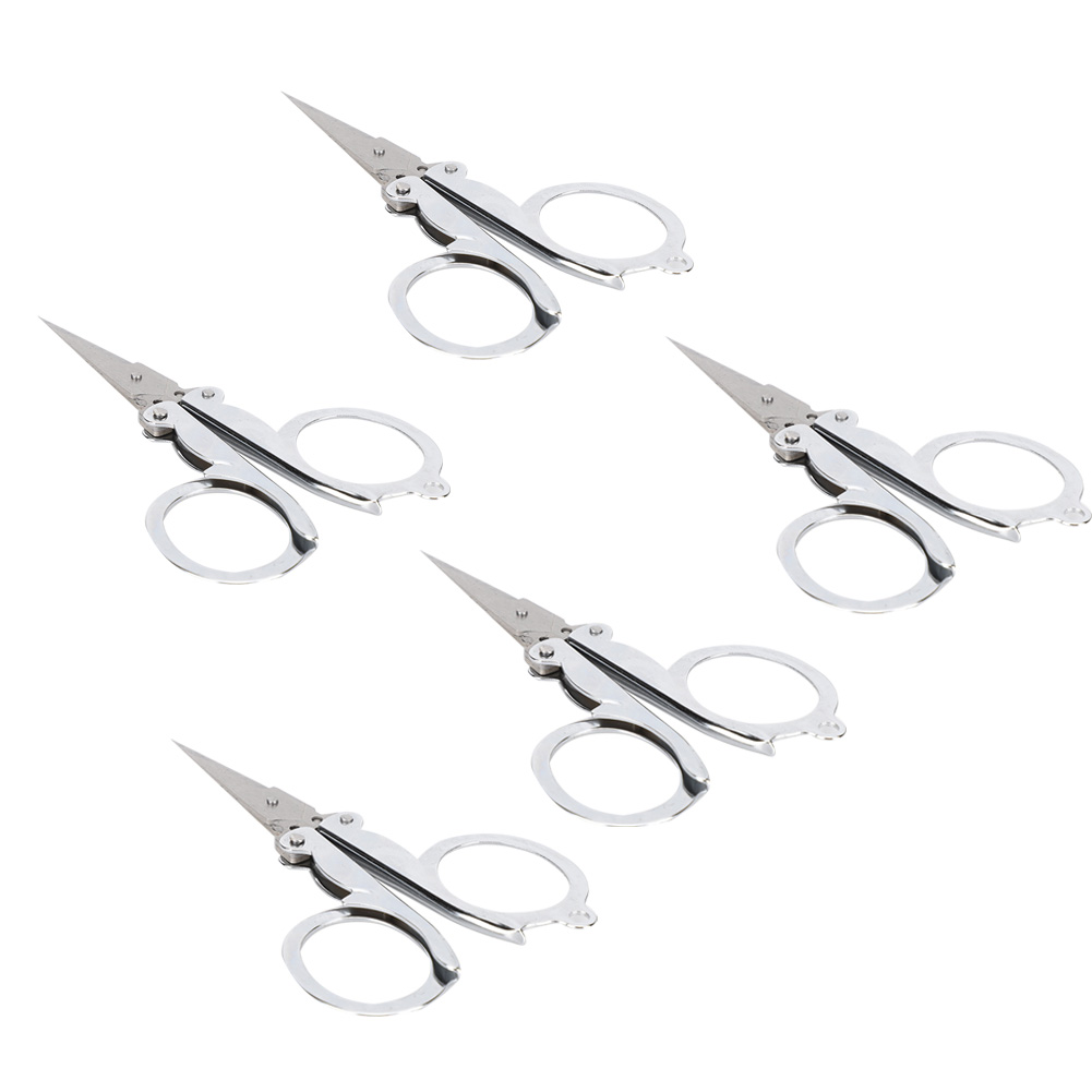 Set Mit 5 Mini-klappscheren, Schulbedarf, Tragbares Angelzubehör