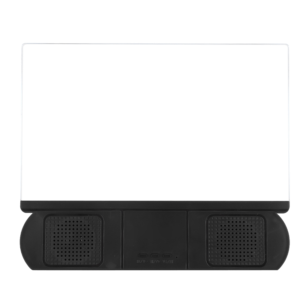 Handy-bildschirmvergrößerungsgerät Mit Ständer Und Verstärker, 10-zoll-acryllinse, Hd-videoanzeige Und Eingebautem Bluetooth-lautsprecher (schwarz)
