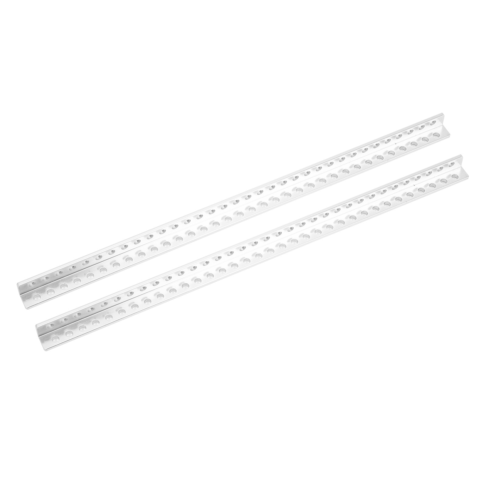 2 L-förmige Aluminium-strangpressprofile, Roboterzubehör, 34 Löcher, 12 X 12 Mm, 3103-0034-0280