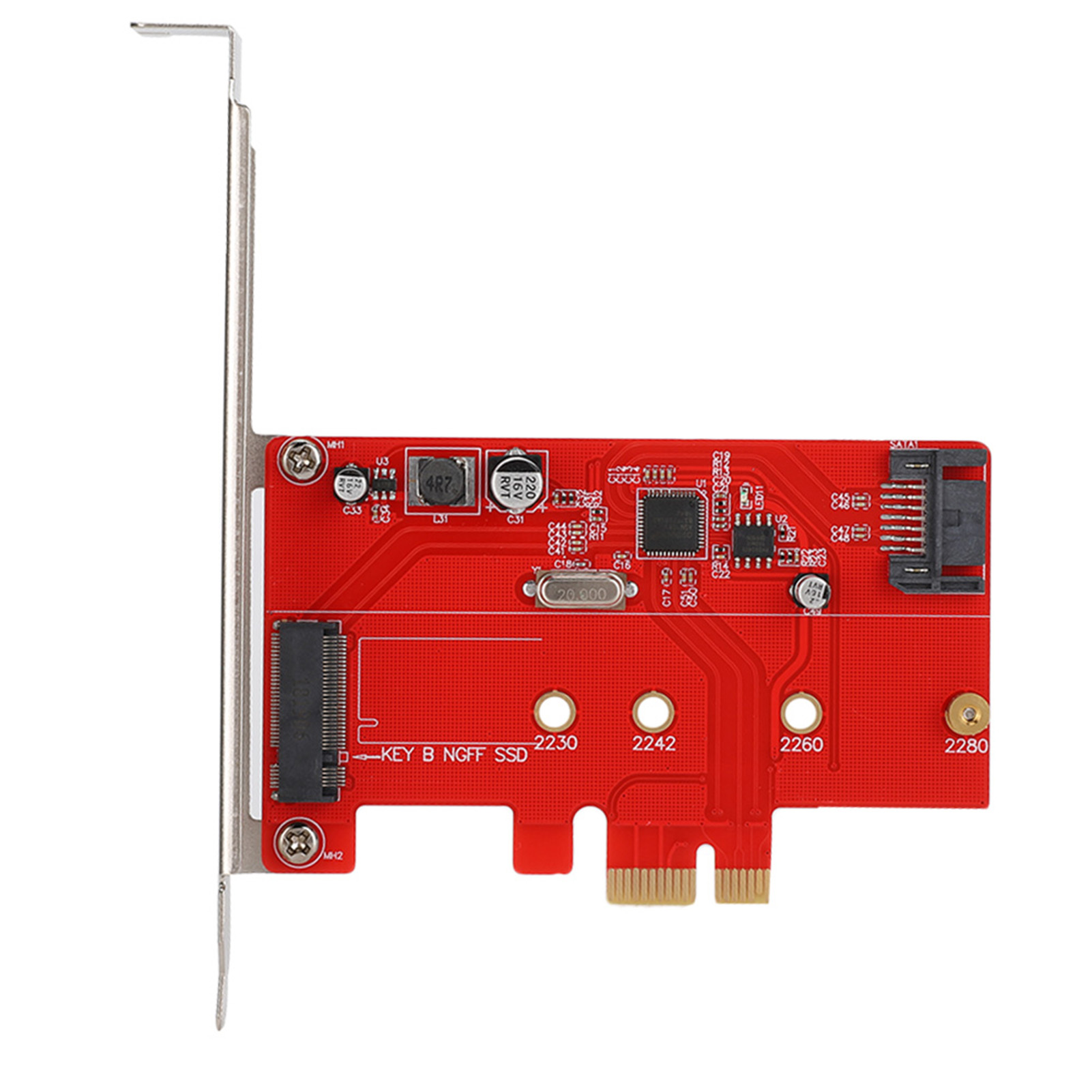 Pci-e Zu M.2 Sata 3.0 Ssd-erweiterungskarte Für Desktop-pcs, Riser-kartenadapter Für Ssds.