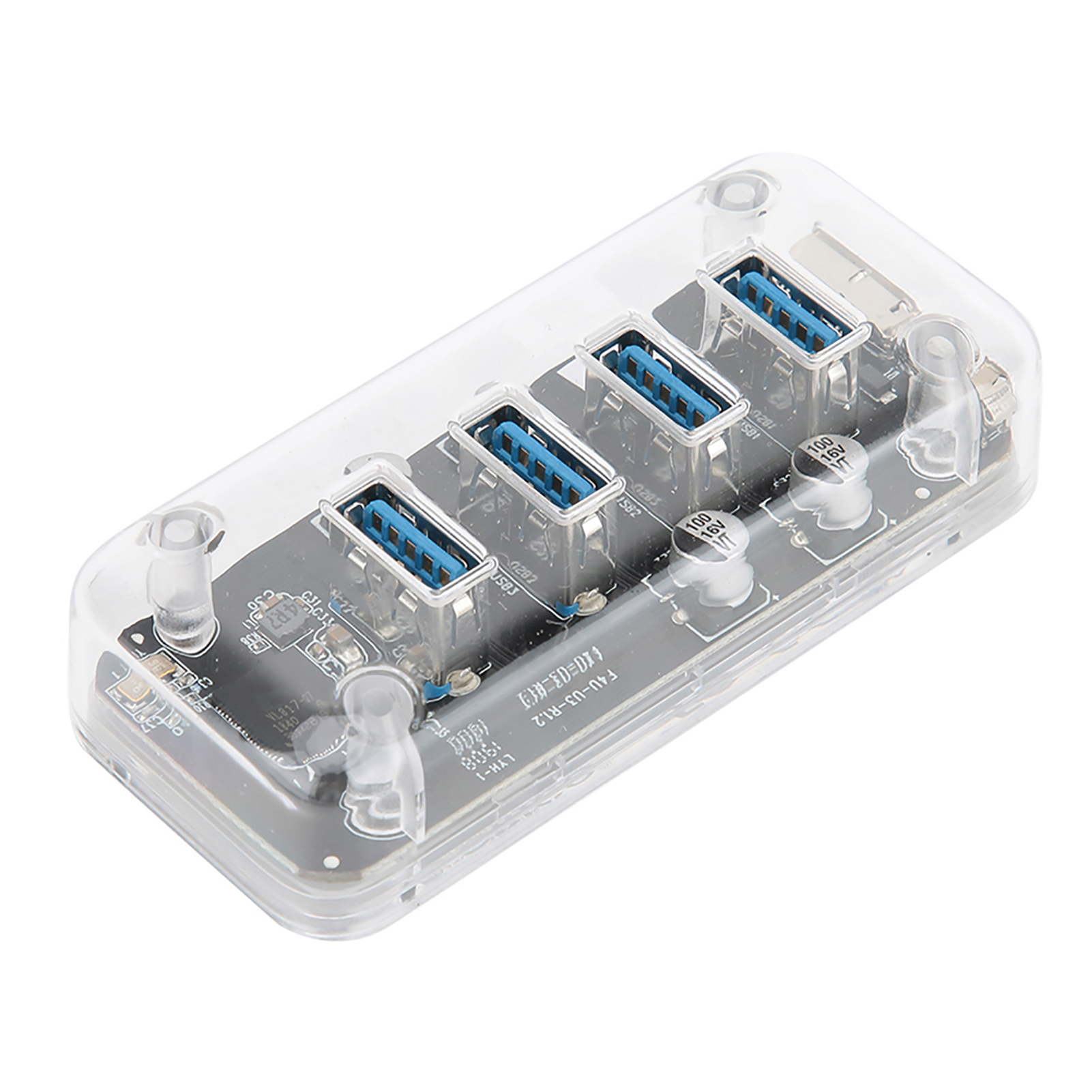 Orico F4u U3 Usb 3.0 Typ Ea/m Auf Usb 3.0 Micro B/m 5 Gbit/s Transparenter Desktop-hub