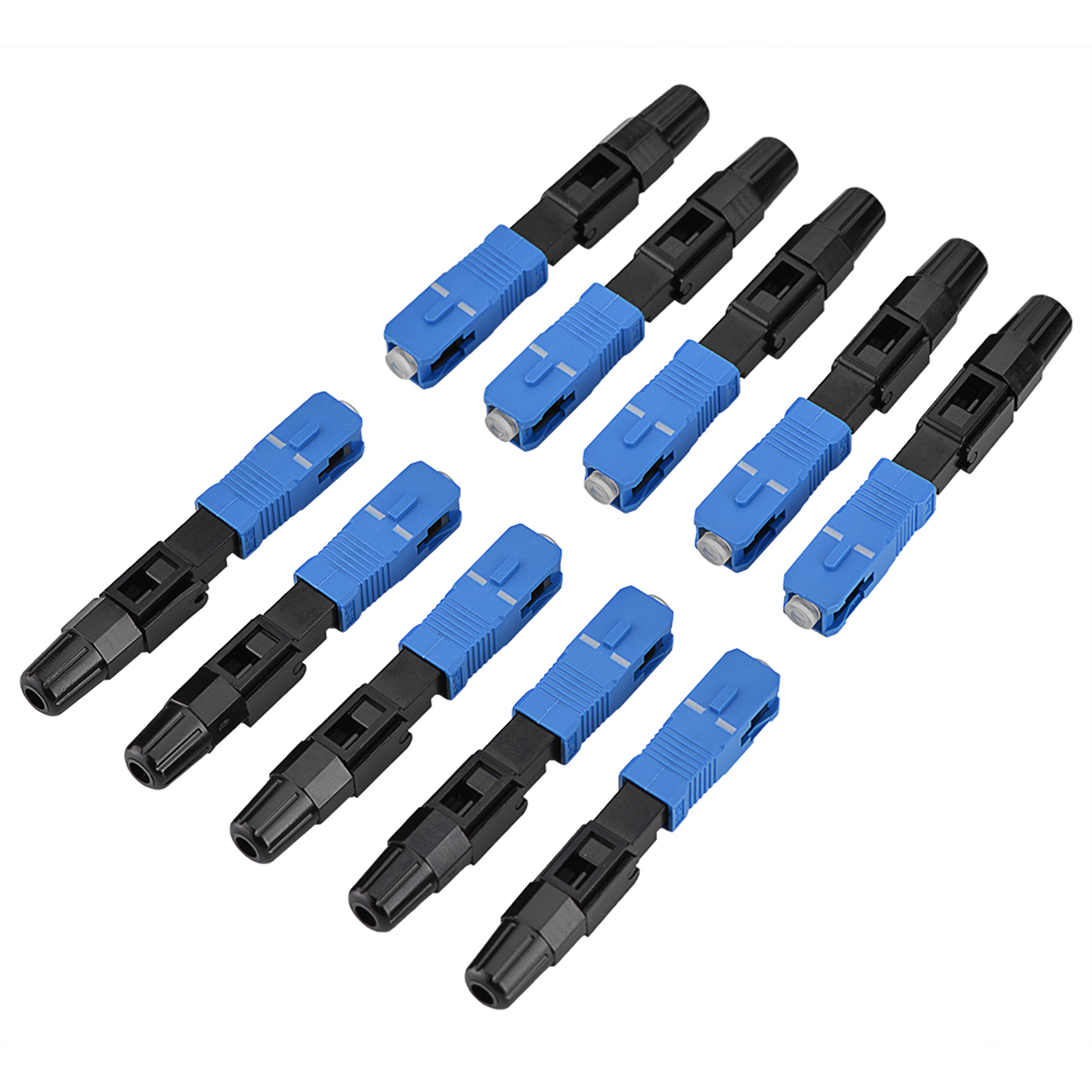 Packung Mit 10 Sc/upc-singlemode-schnellverbindern Für Ftth/odf-glasfaser
