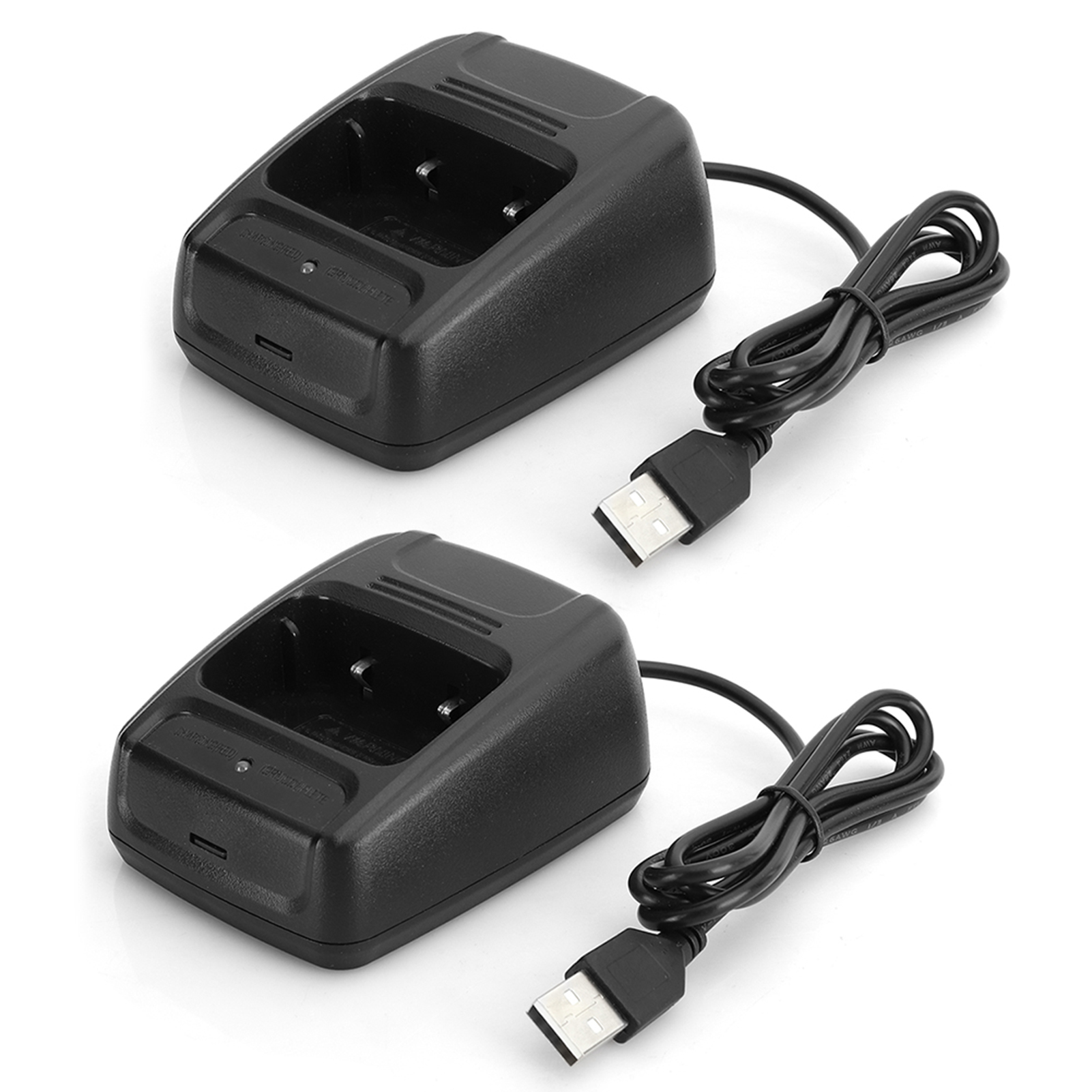 2er-pack Walkie-talkie-intercom-geräte Für Baofeng Bf666s/bf777s/bf888s, Usb-ladegerät Mit Ladeanzeige