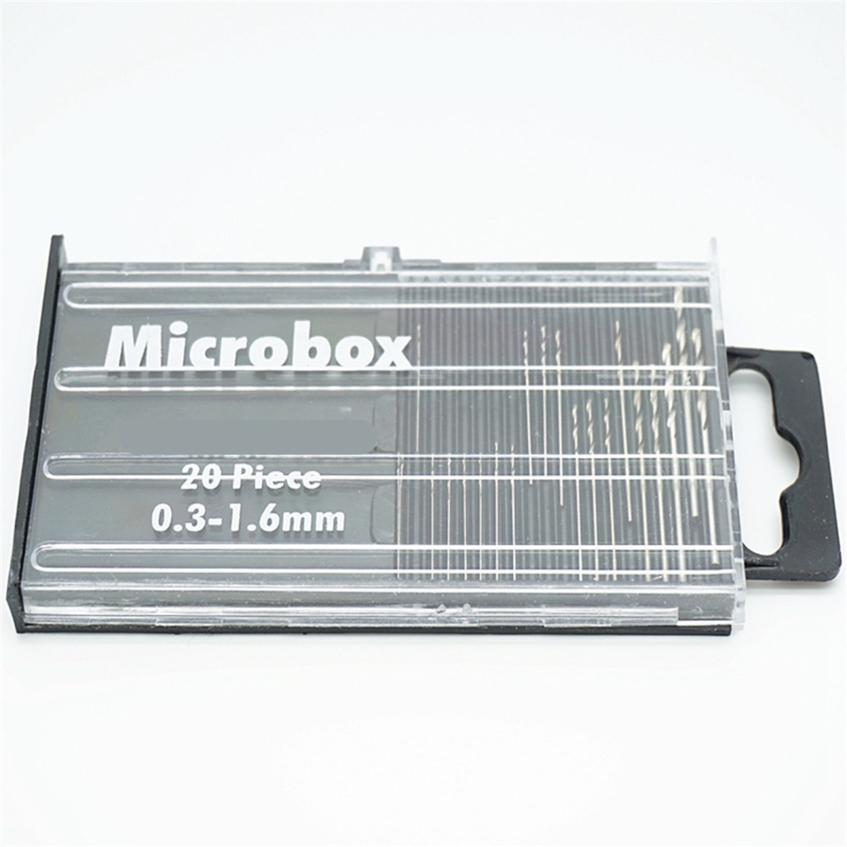 Packung Mit 20 Miniatur-hss-spiralbohrern Mit Geradem Schaft, Inklusive Kunststoffbox, Für Haushaltsreparaturen (33 G).